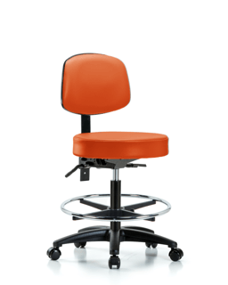 Industrial Stools with Backs