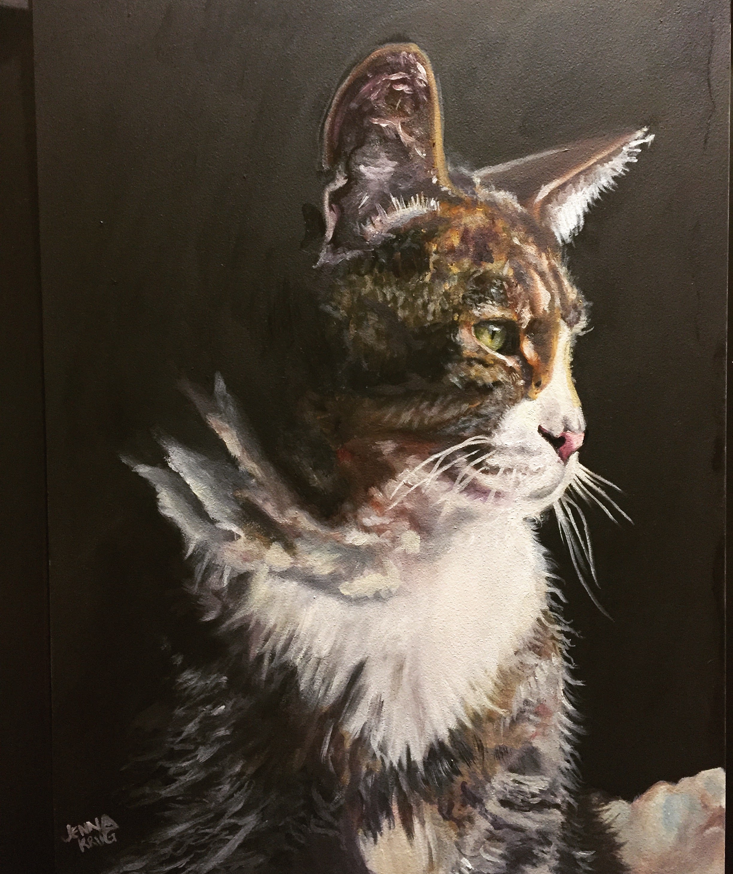 "Shie Family Cat" - Oil on Canvas, 12x16"