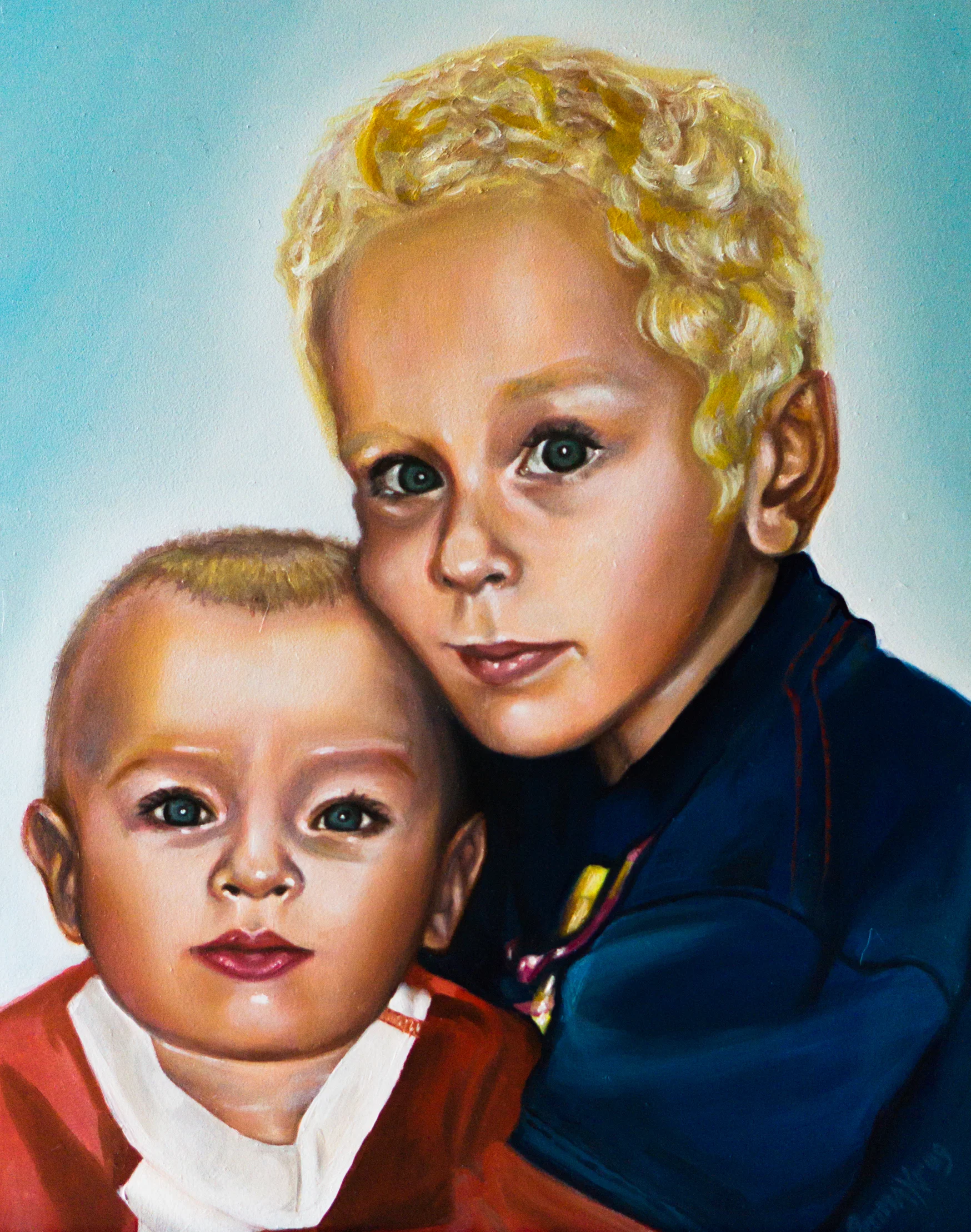 "Karen Kids"- Oil on Gessobord, 12x16"