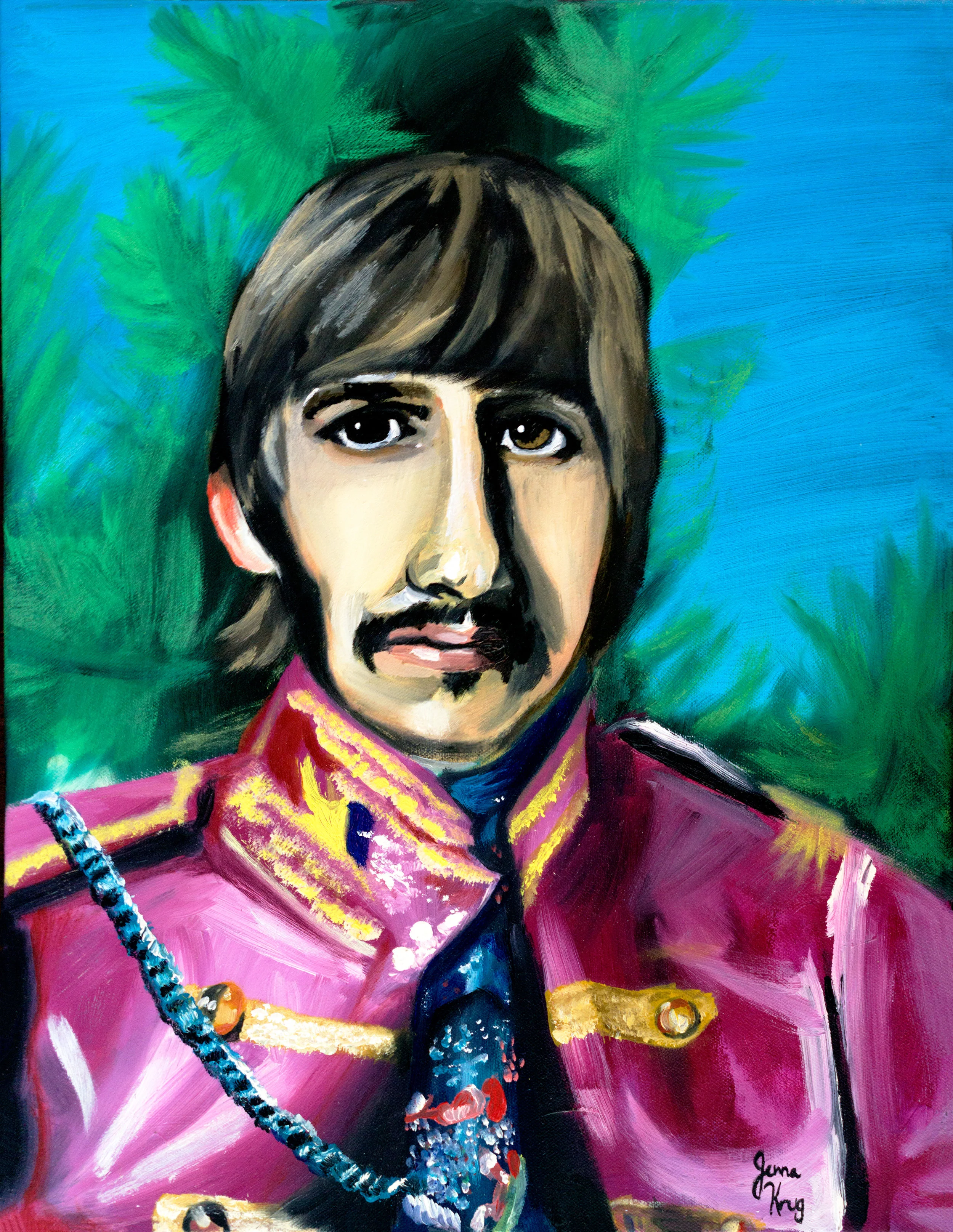 "Ringo" - Oil on Canvas, 12" x 16"