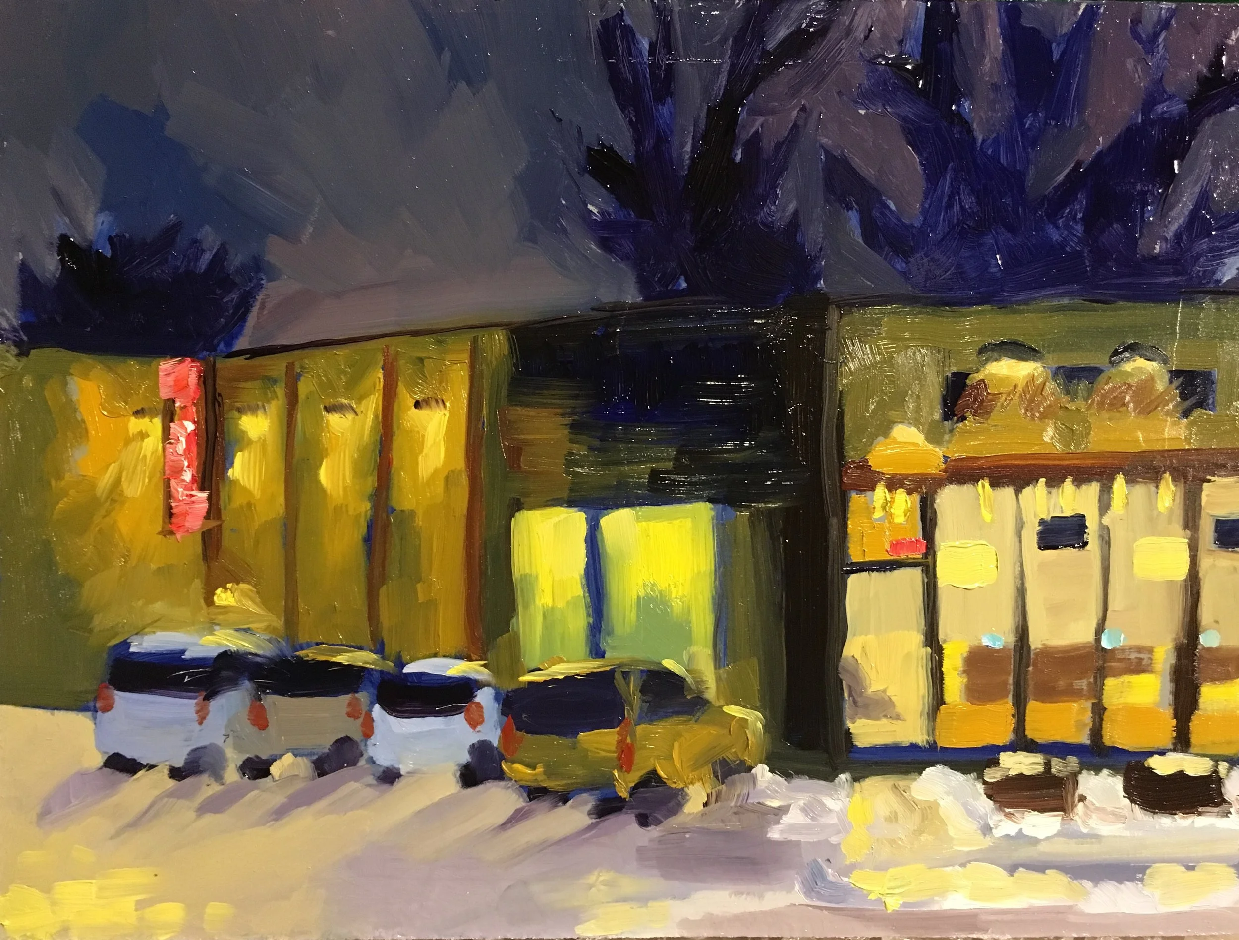 Last Manicure on a Tuesday Night, 2018 (6x8) (Copy)