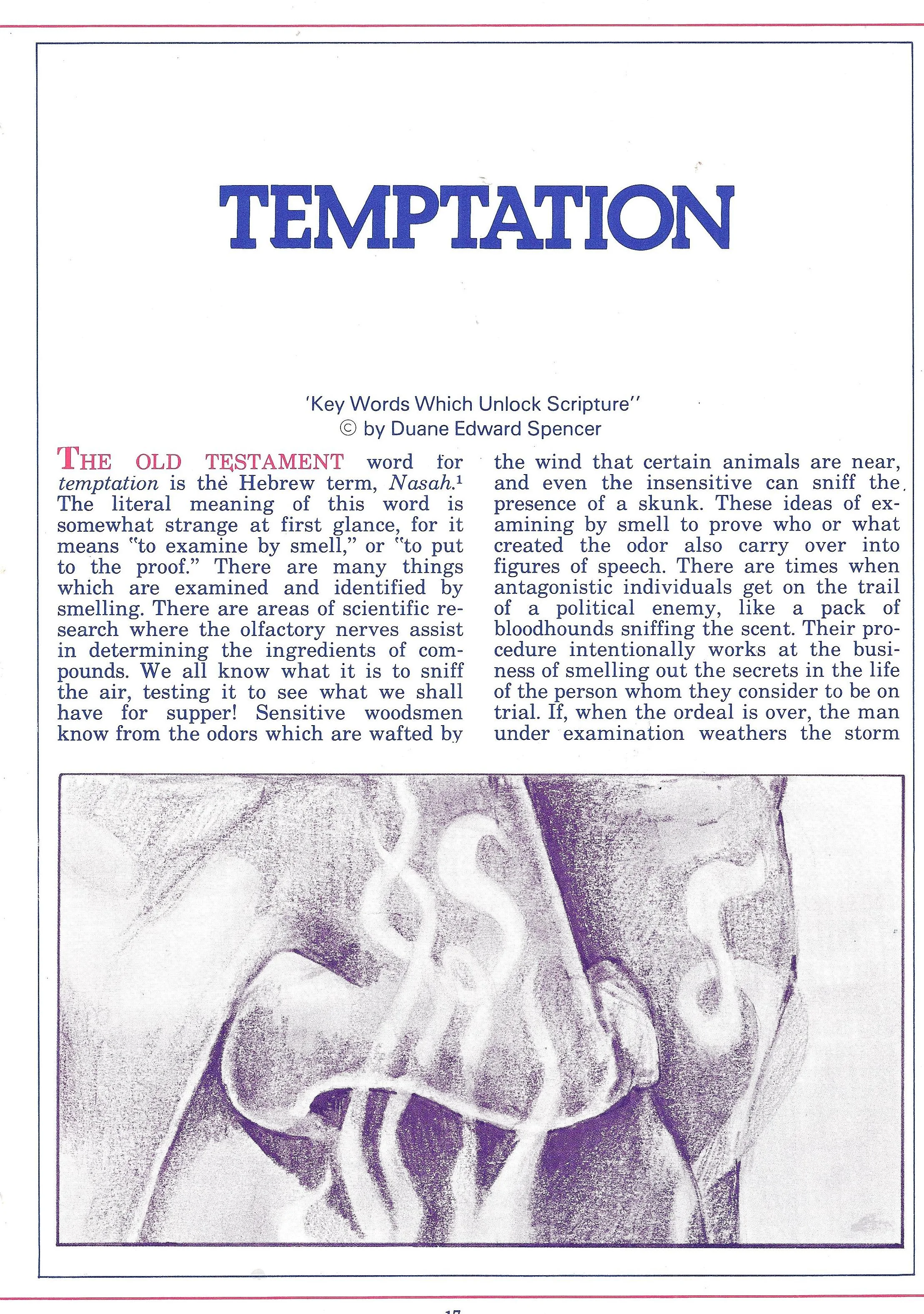Key Word Study:  TEMPTATION (transcript)