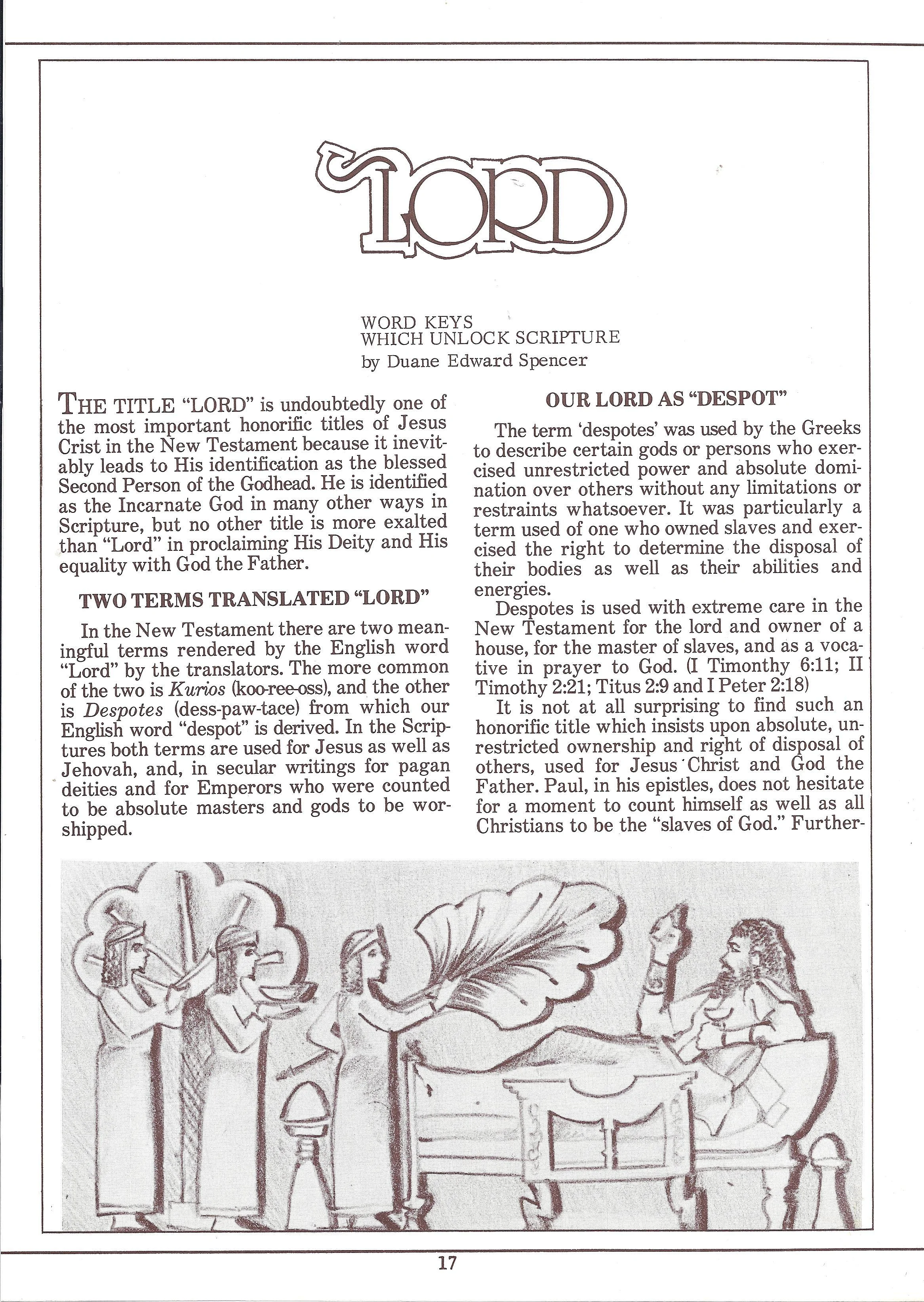 Key Word Study: LORD (audio)