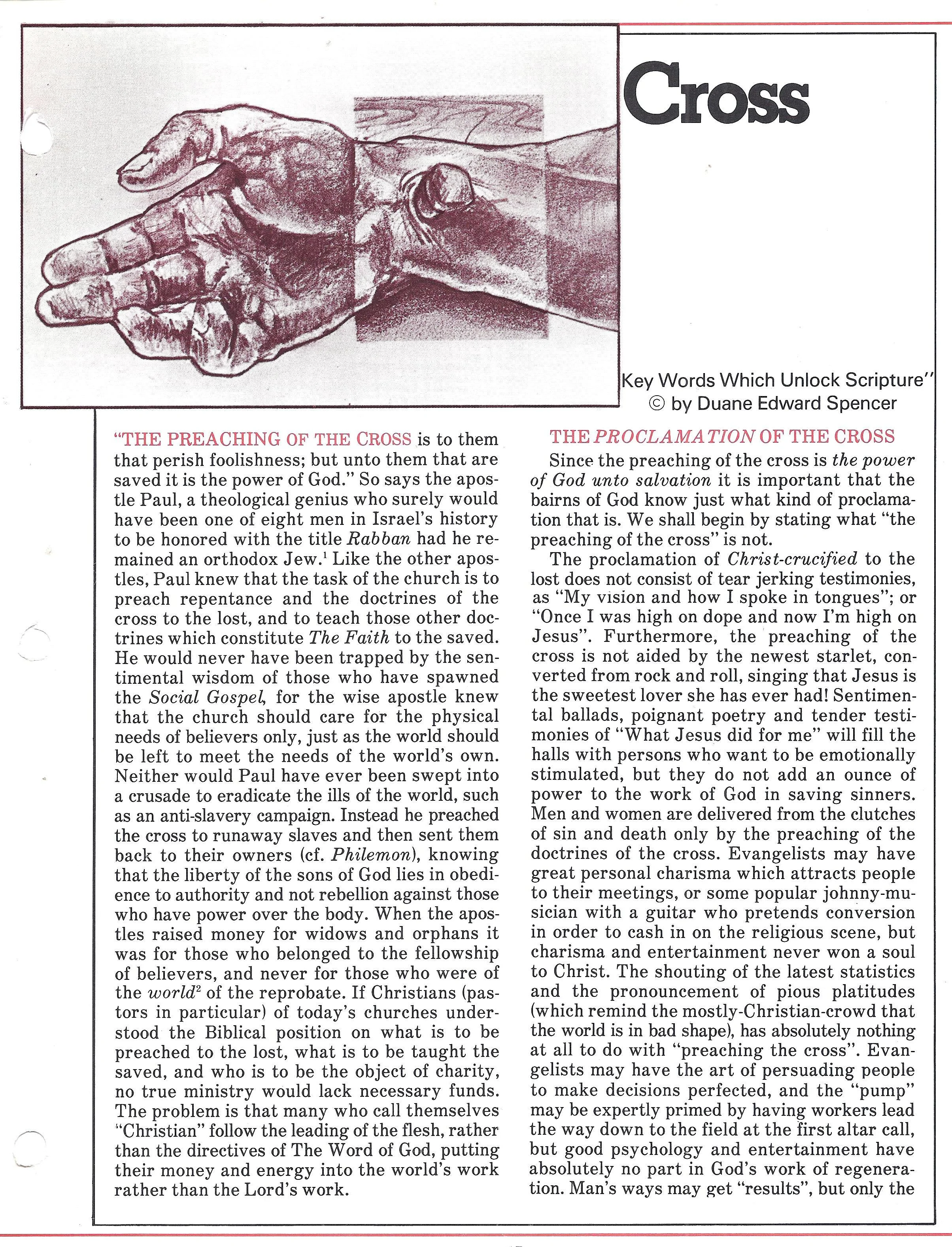 Key Word Study:  CROSS (transcript)