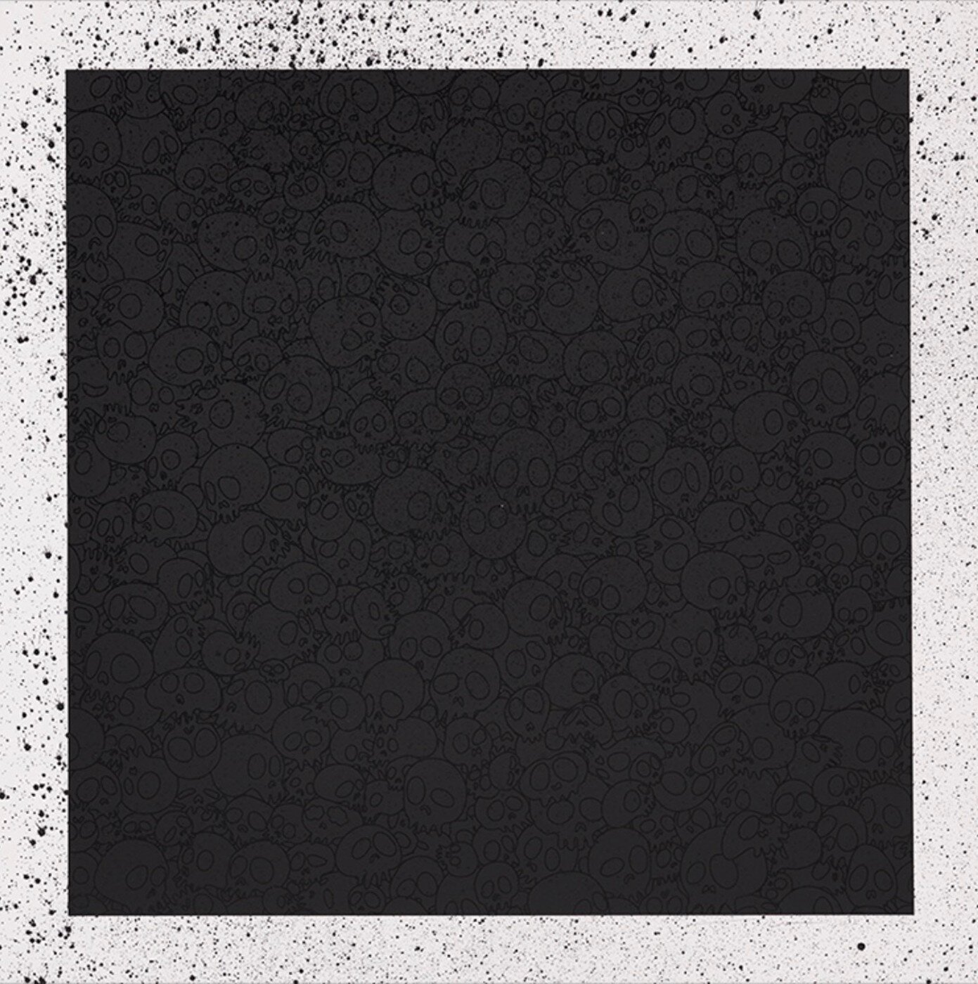 Takashi Murakami - Black Skulls Square Black Lives Matter Print