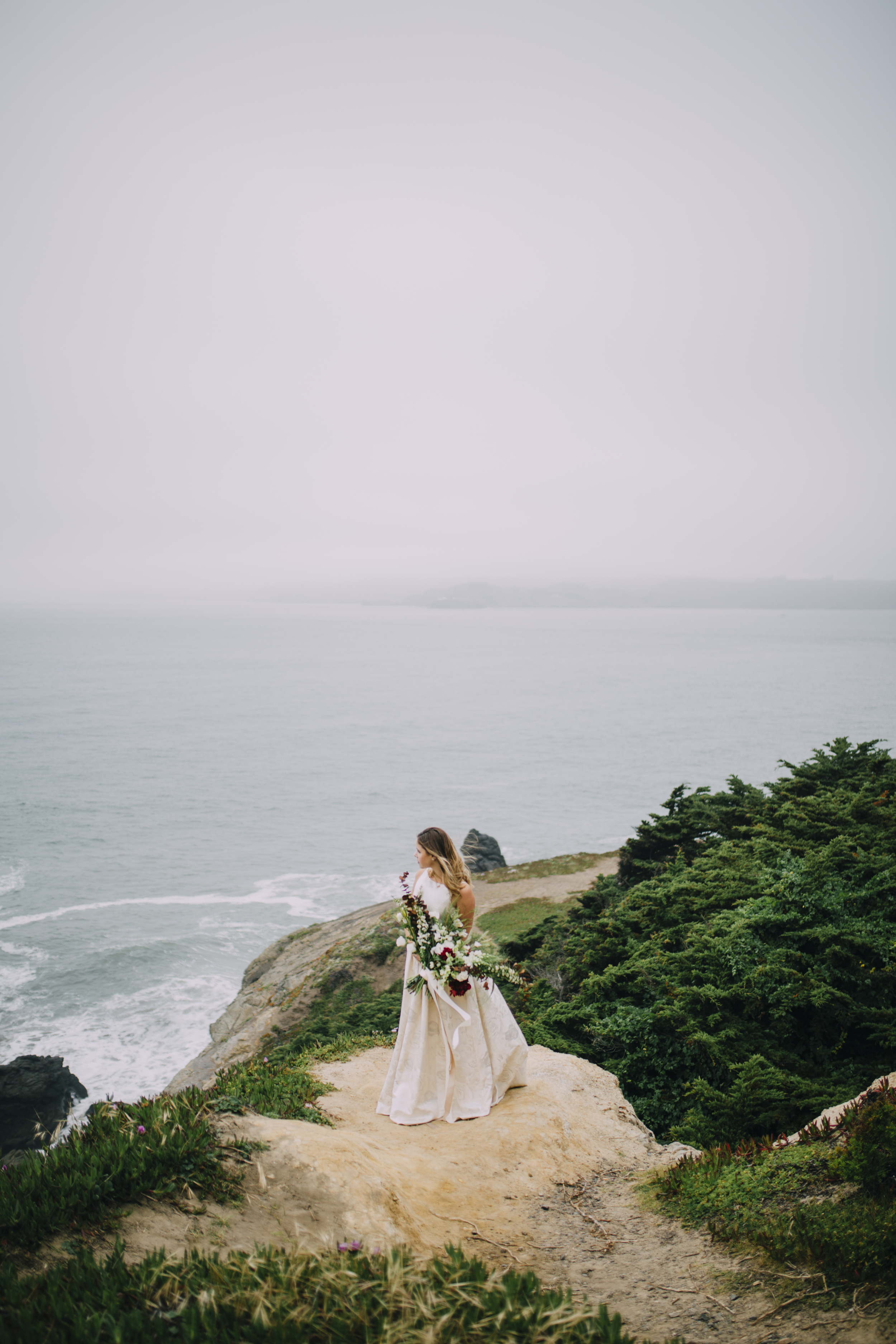  Nataly Zigdon Photography | San Francisco Bridal Shoot | Lands End | Roots Floral Design 