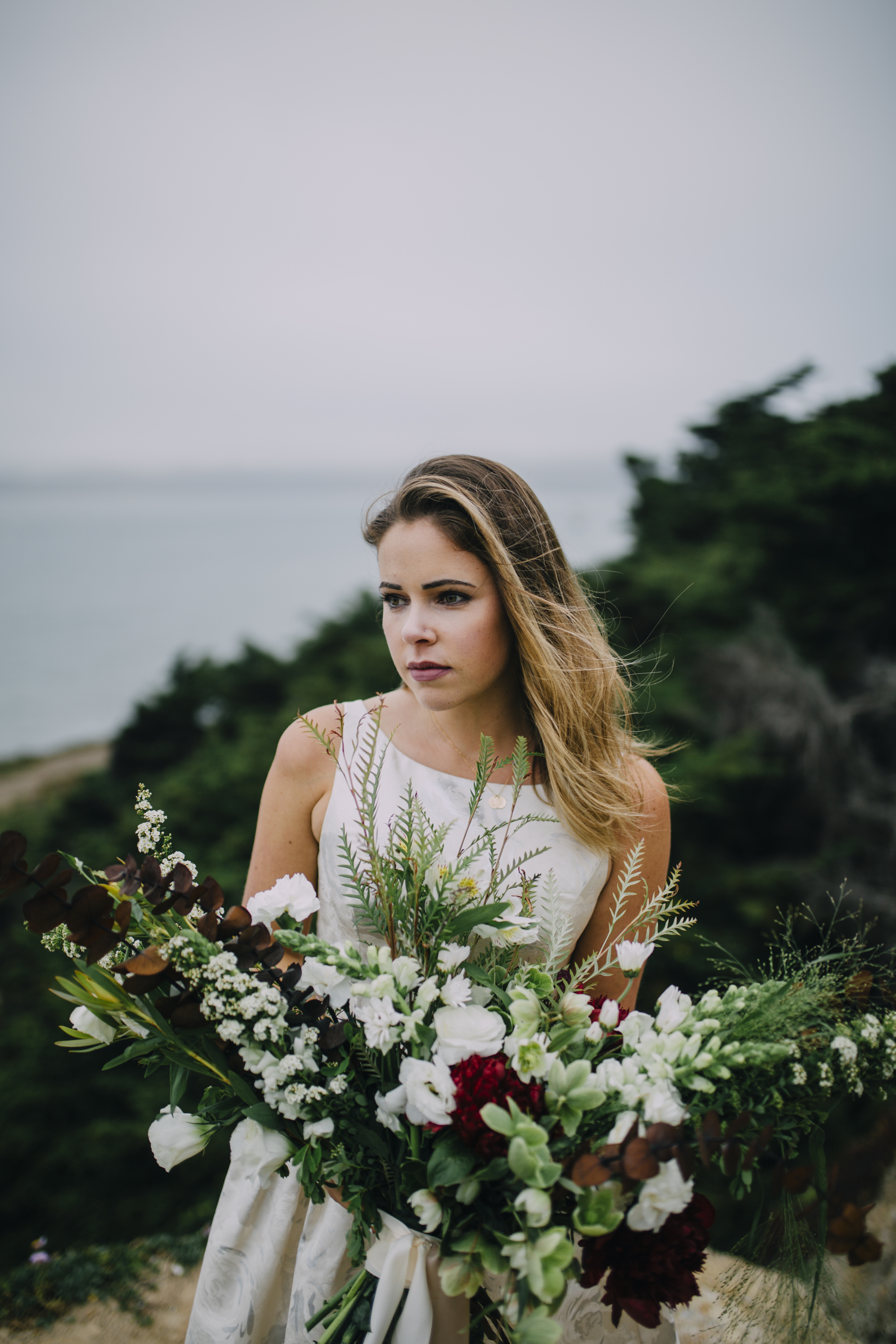  Nataly Zigdon Photography | San Francisco Bridal Shoot | Lands End | Roots Floral Design 