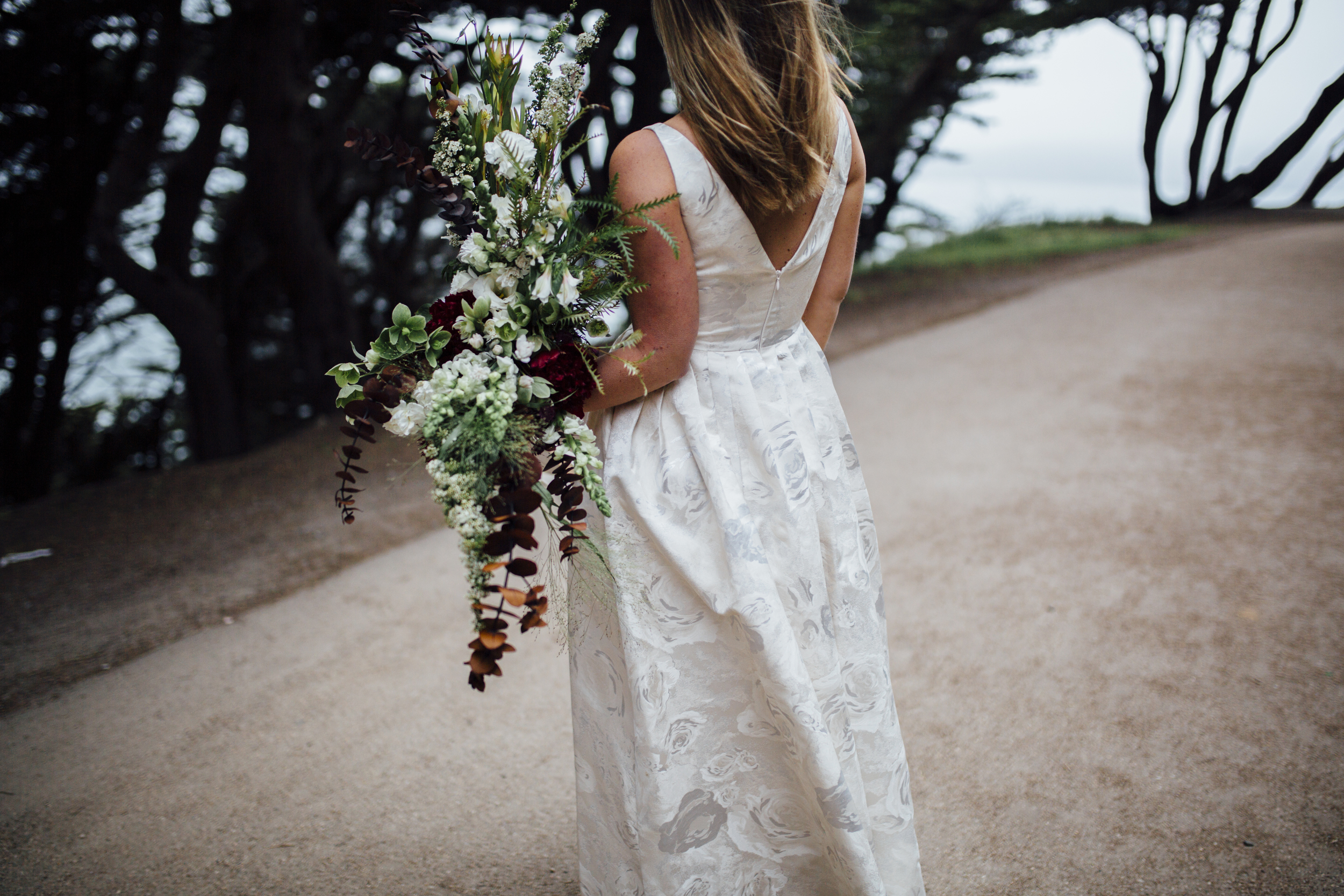  Nataly Zigdon Photography | San Francisco Bridal Shoot | Lands End | Roots Floral Design 