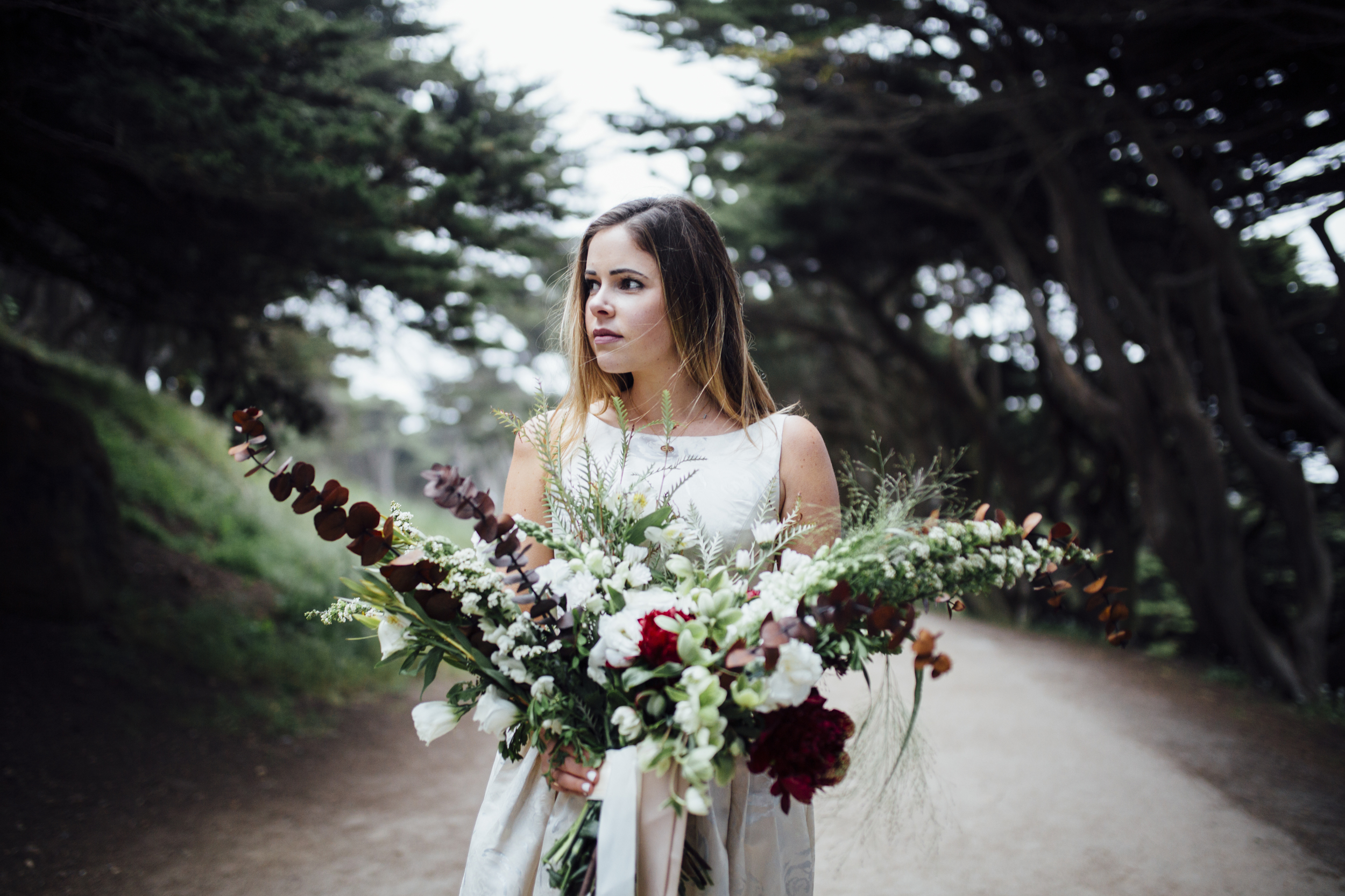  Nataly Zigdon Photography | San Francisco Bridal Shoot | Lands End | Roots Floral Design 