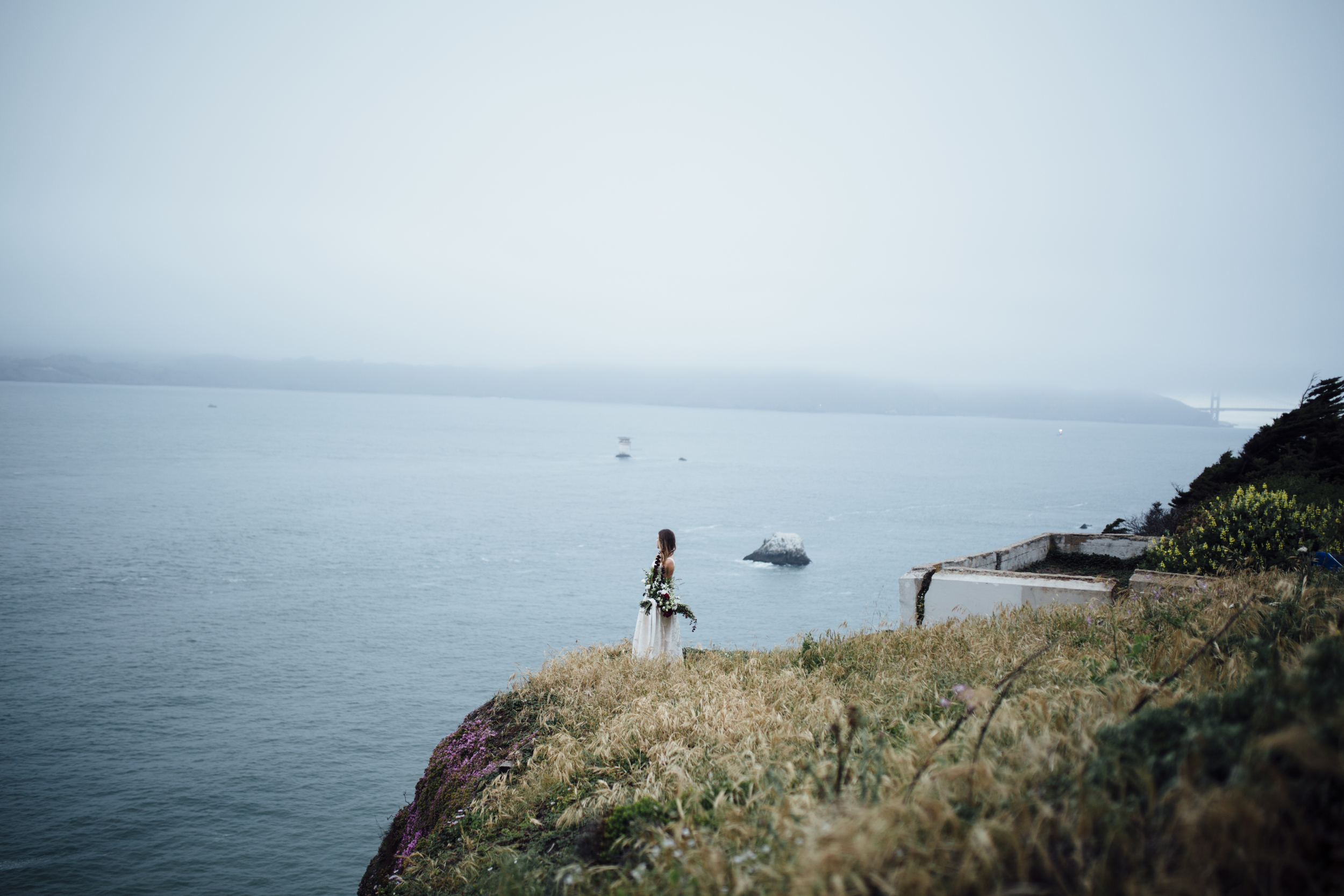  Nataly Zigdon Photography | San Francisco Bridal Shoot | Lands End | Roots Floral Design 