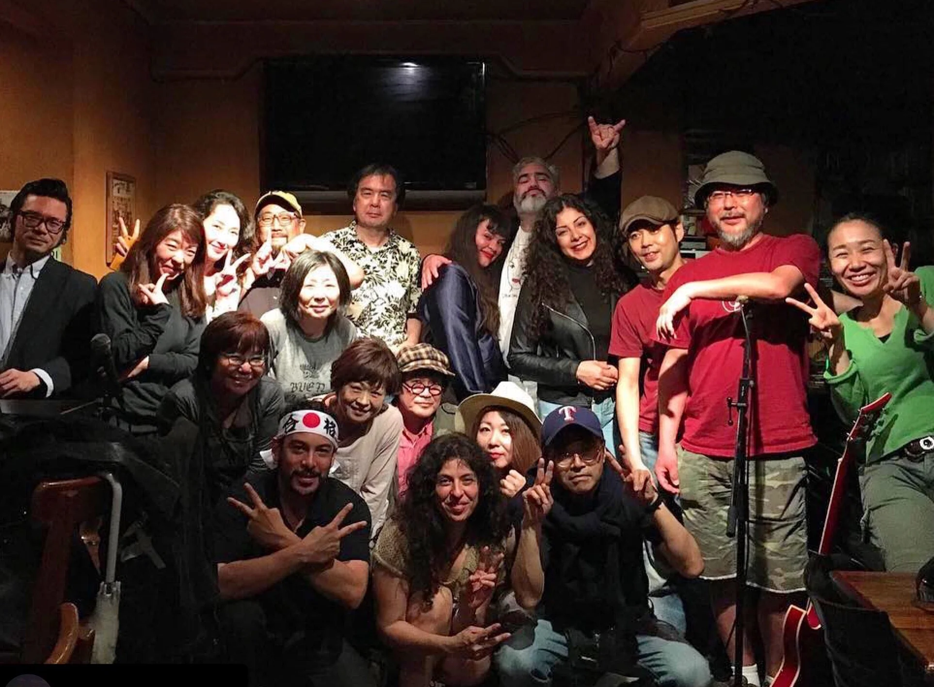 Group picture moment at Moonstomp- Koenji Japan