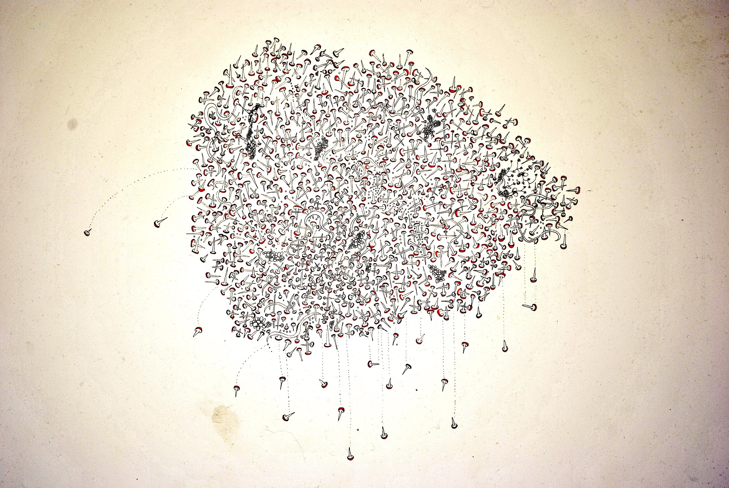 Painting: Rigtig mange søm