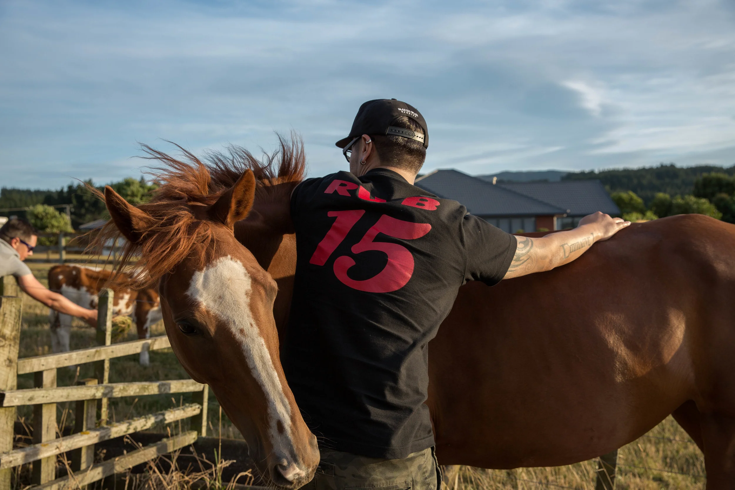 Christian Coujin with Zara the horse.