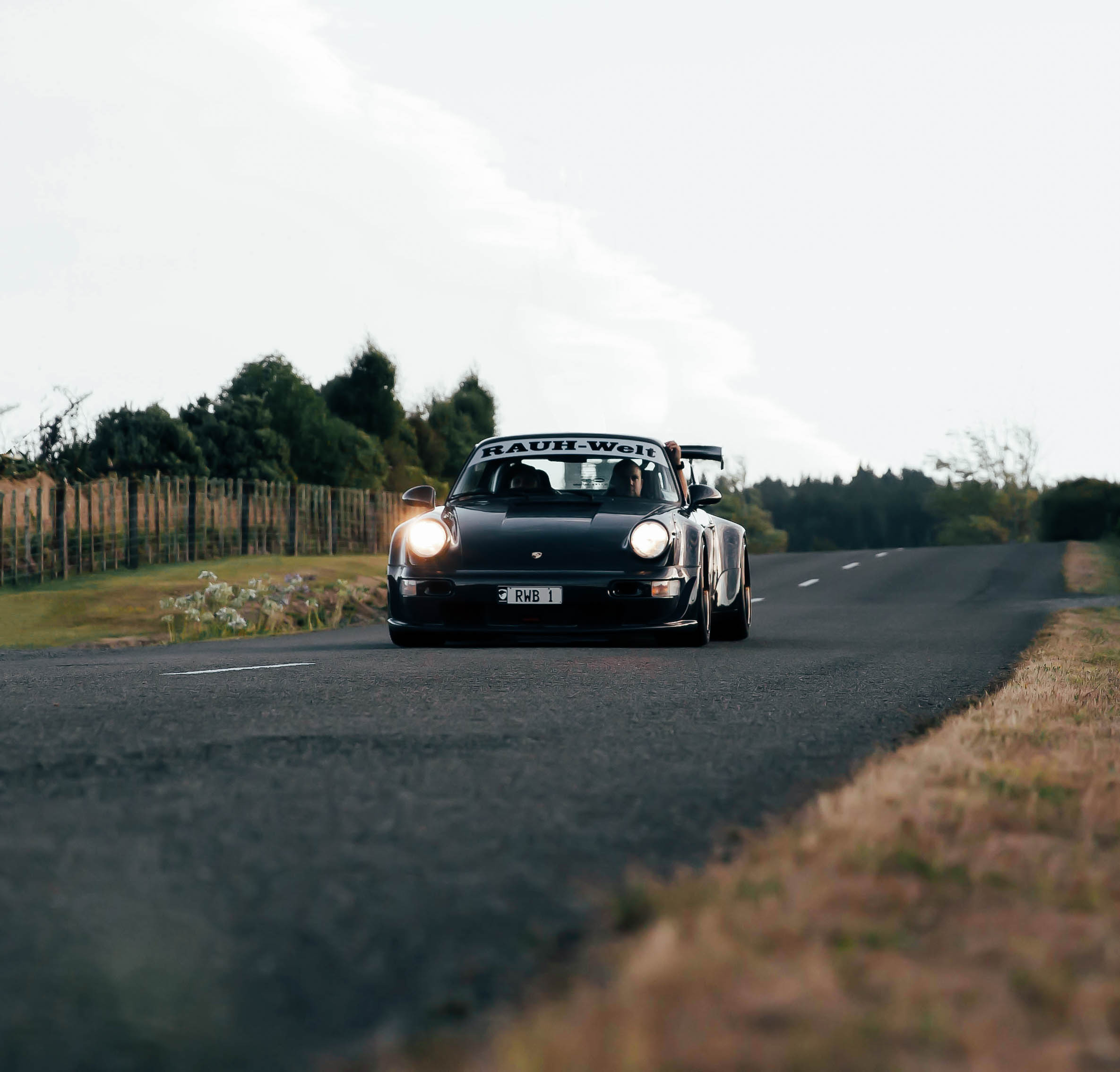 One of my favourite shots of the 'Waikato' RWB during its first drive in New Zealand. I captured this whilst lying down on the side of the road!