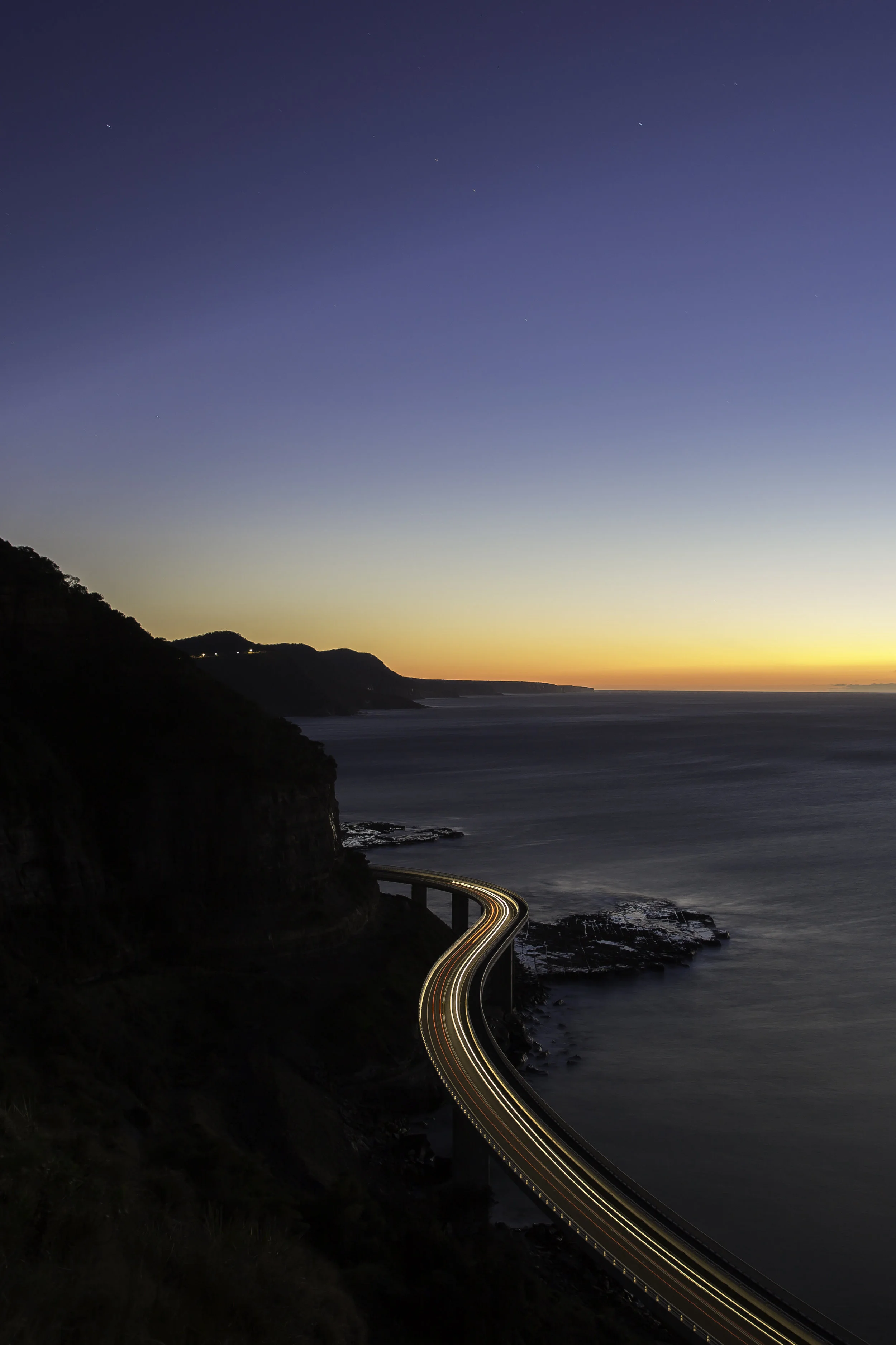 My favourite shot of the Sea Cliff Bridge. This was my first ever time taking a long exposure and I was so surprised at how it turned out! 
