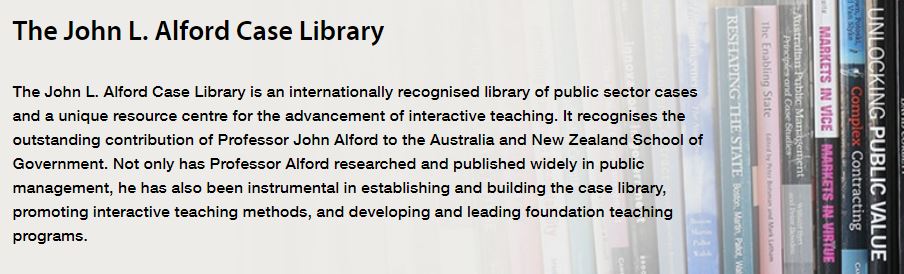 anzsog case study library