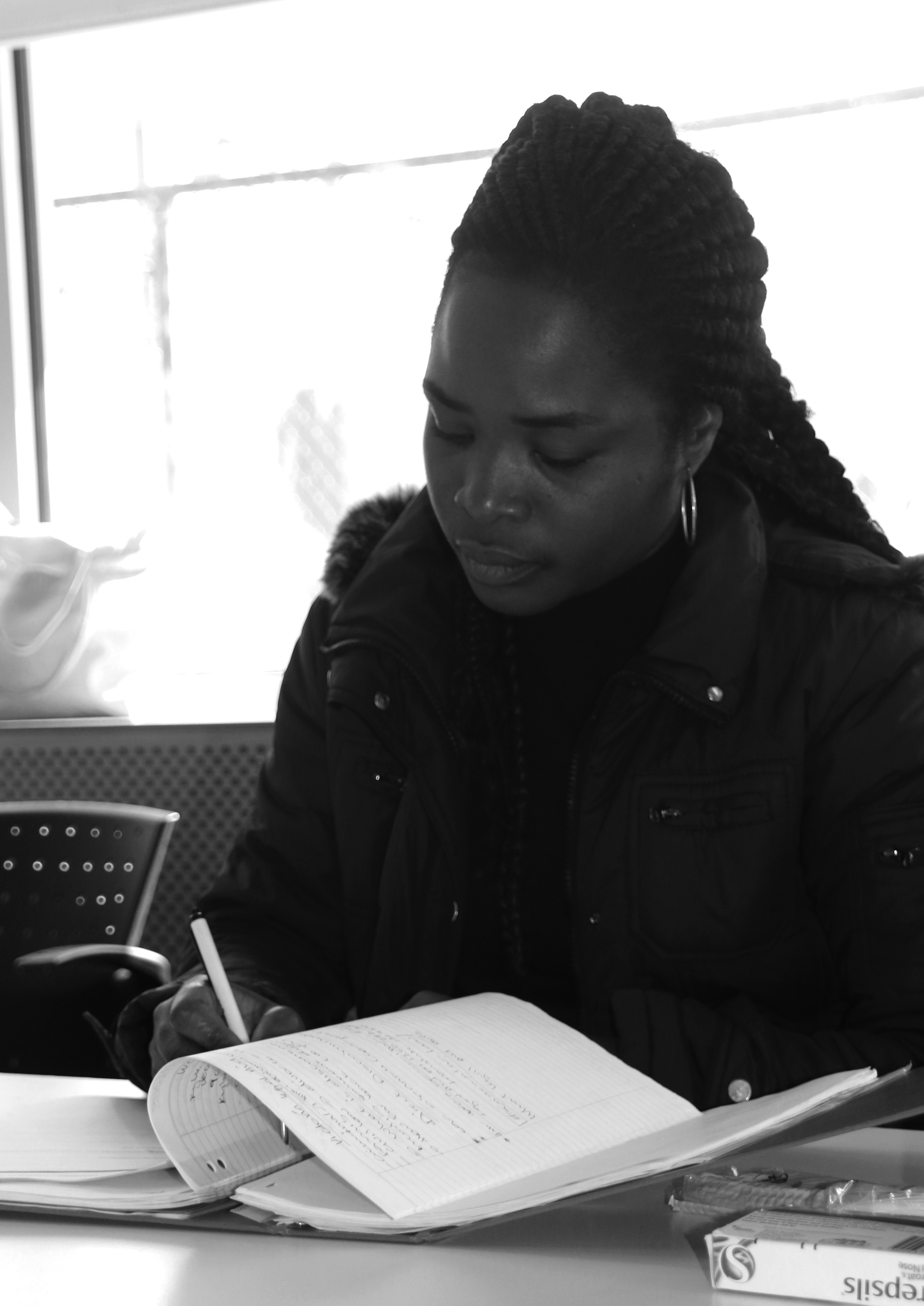 WEstjustice has found that newly-arrived women are particularly vulnerable to experiences of workplace discrimination, but are also reluctant to identify or pursue such experiences using legal channels. Here, a WEstjustice community leader takes notes. Photo credit Jess Hogg (supplied).