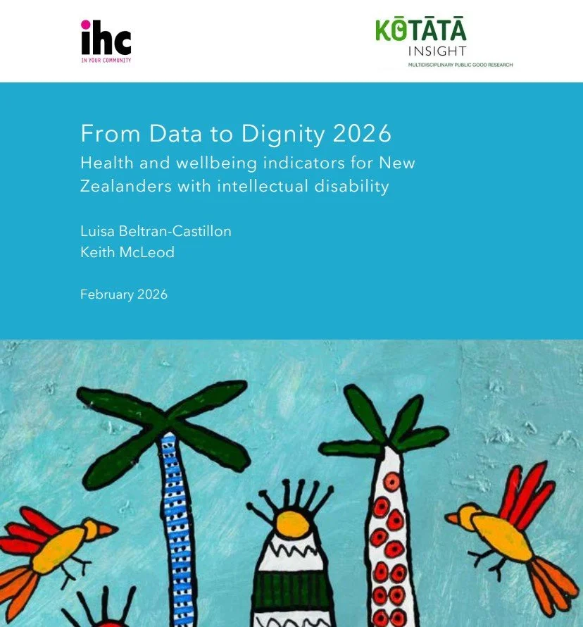 New report on outcomes for New Zealanders with intellectual disability: From Data to Dignity