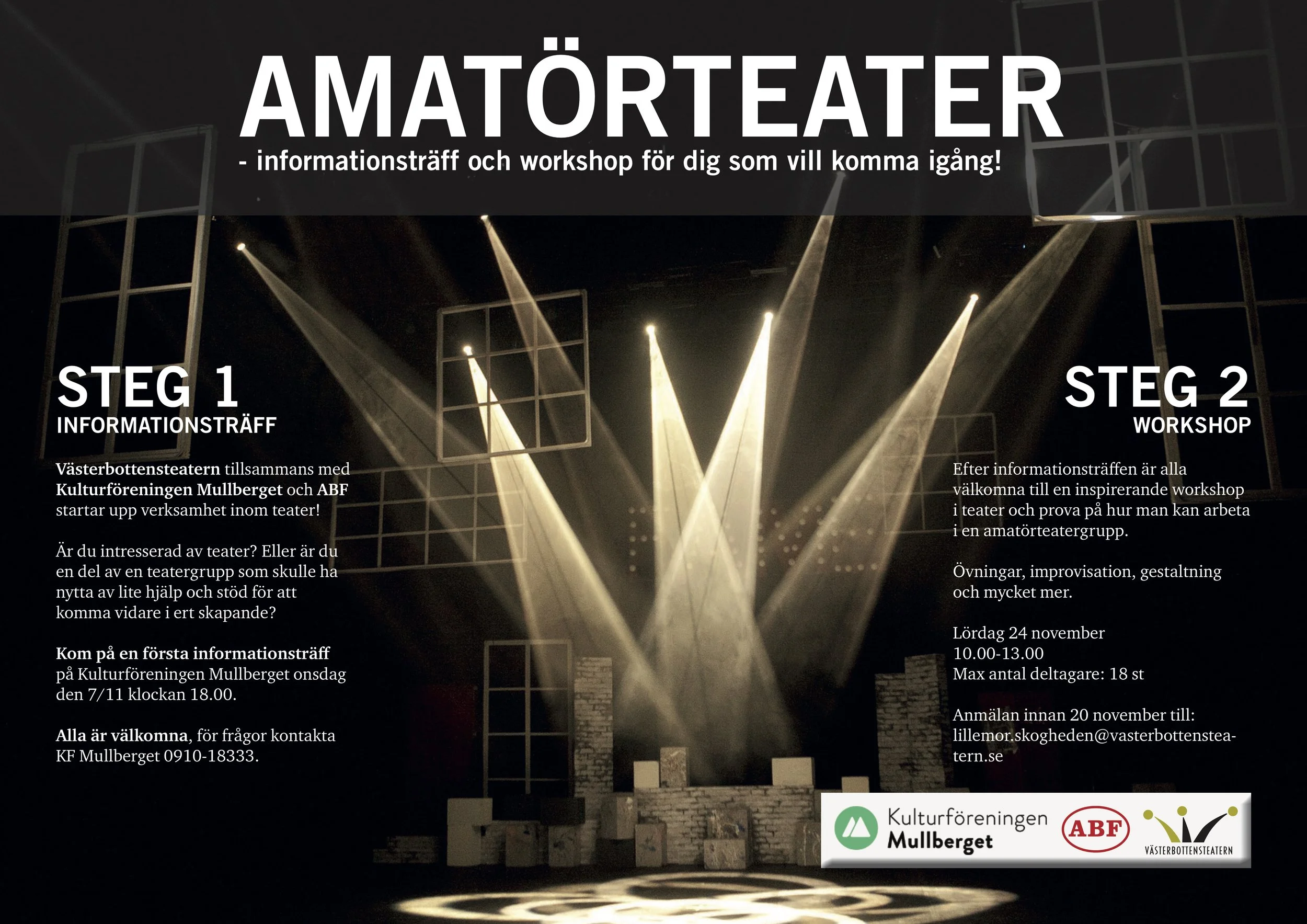Denna informationsträff följer med en start up-workshop 24/11. Mer info om den får en på träffen samt i våra kanaler när det närmar sig (Begränsat antal platser till den).