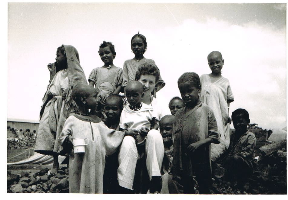 Me with some of the children in the shelter