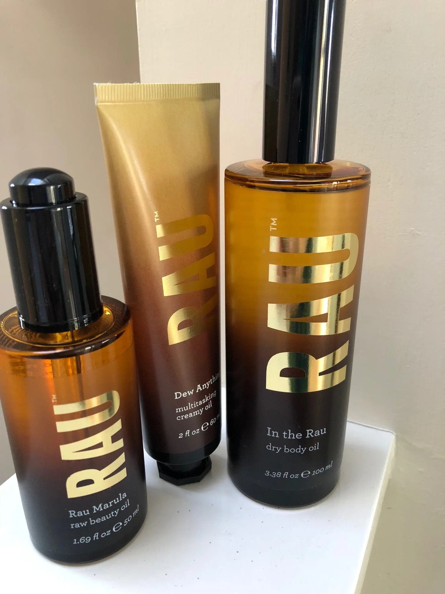 RAU range of Marula Oil products