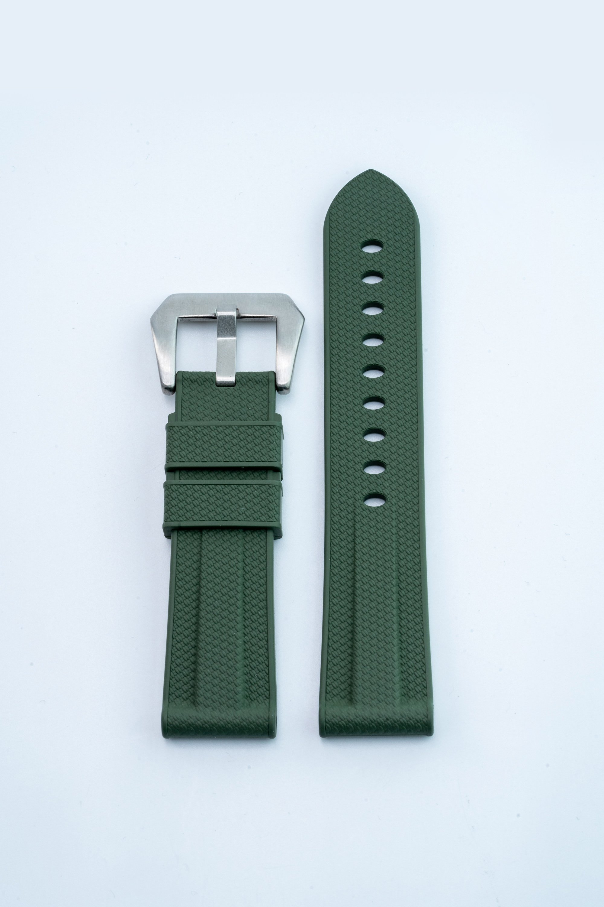 Rubber Strap 24mm for Panerai - Green