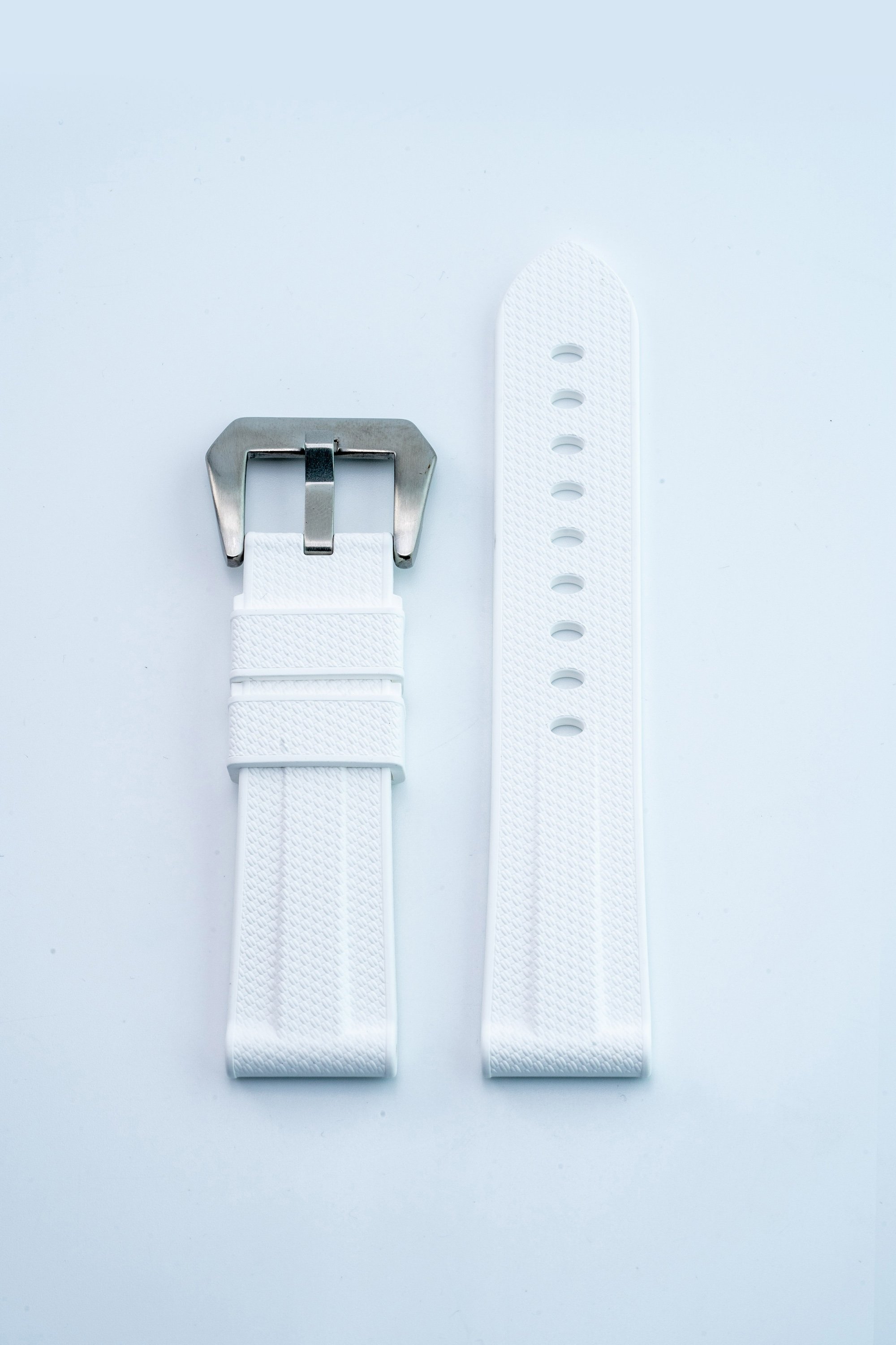Rubber Strap 24mm for Panerai - White
