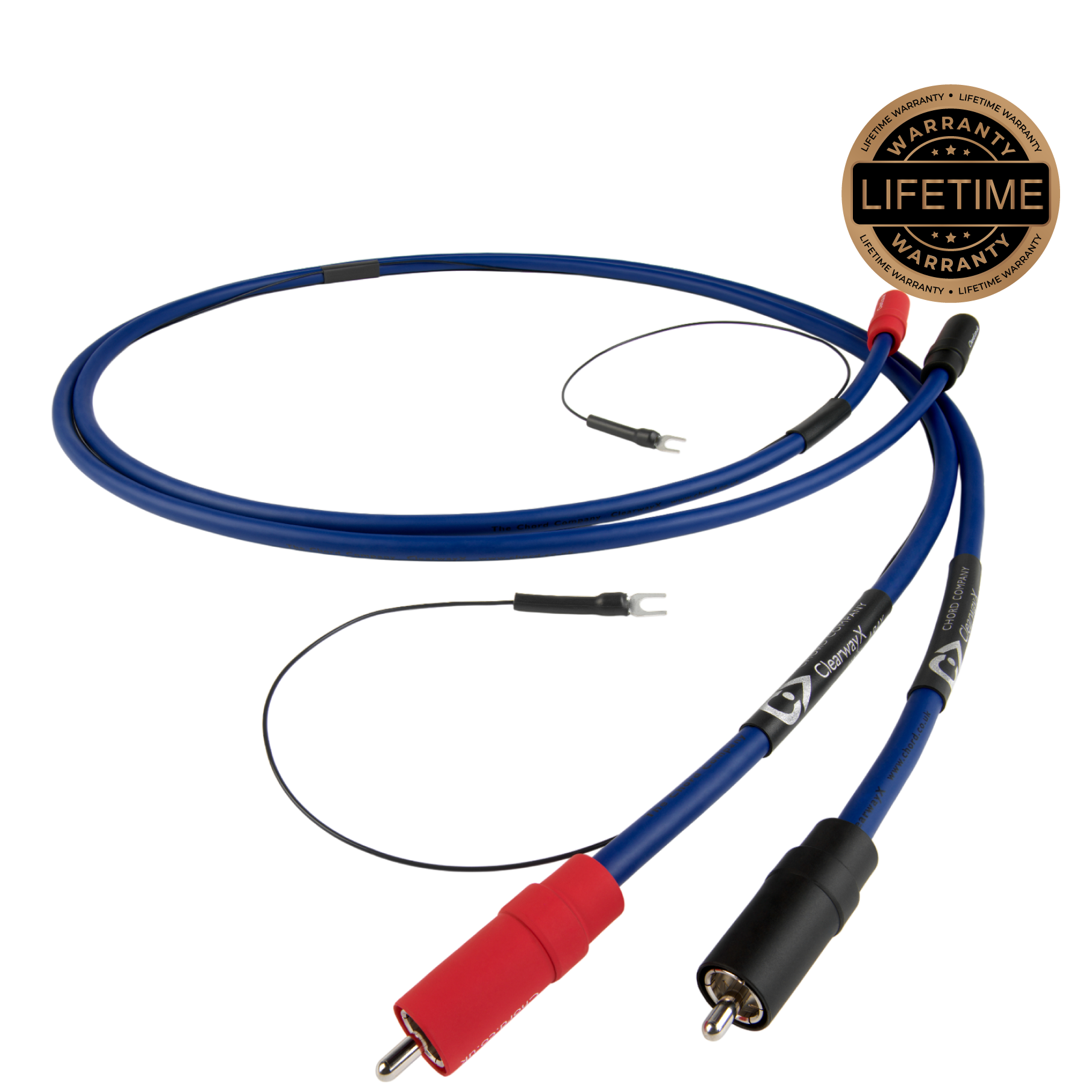 ClearwayX Analogue RCA to RCA Interconnect Cable 1.2meter With Fly Lead