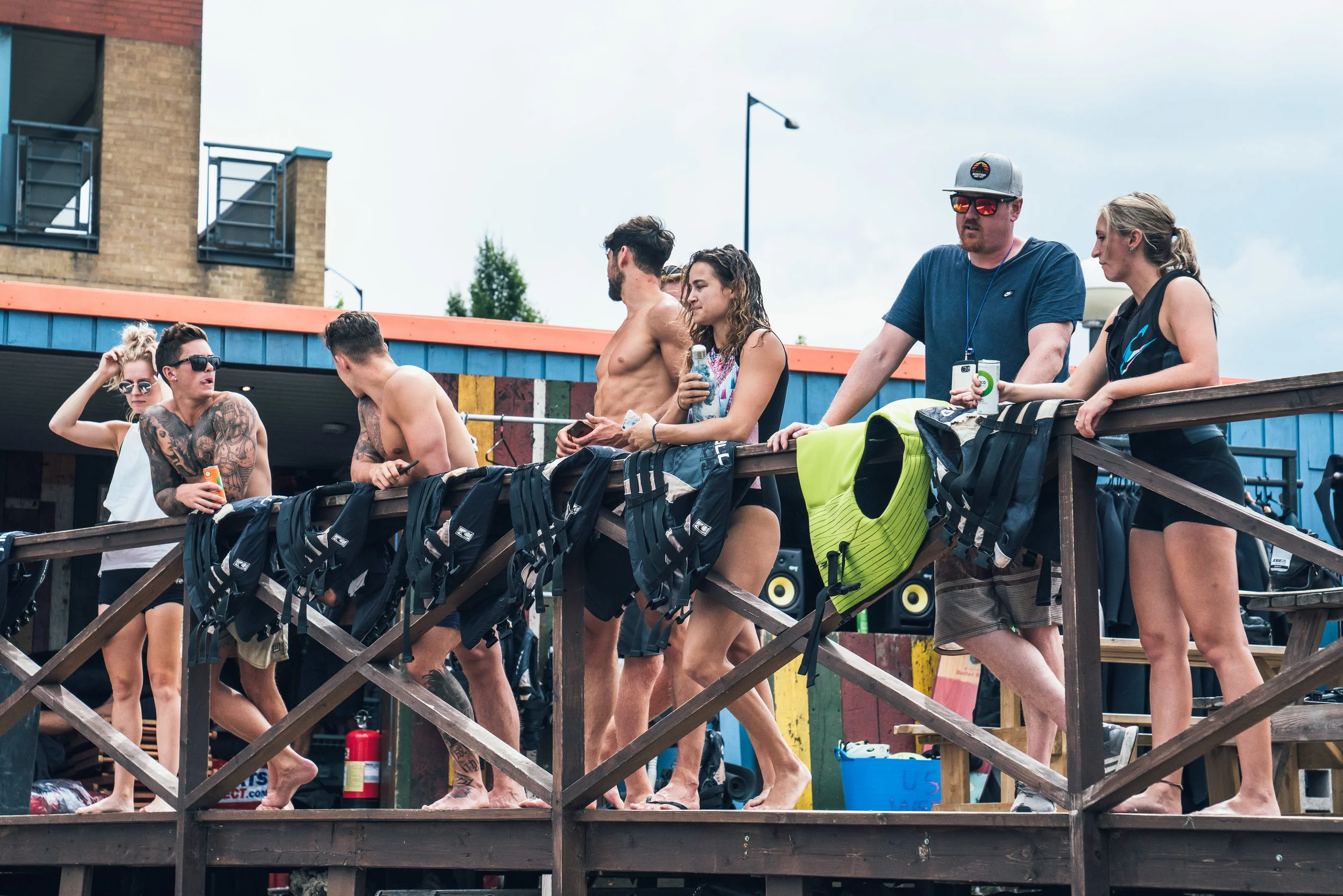 Watch all the action on the water from our decking