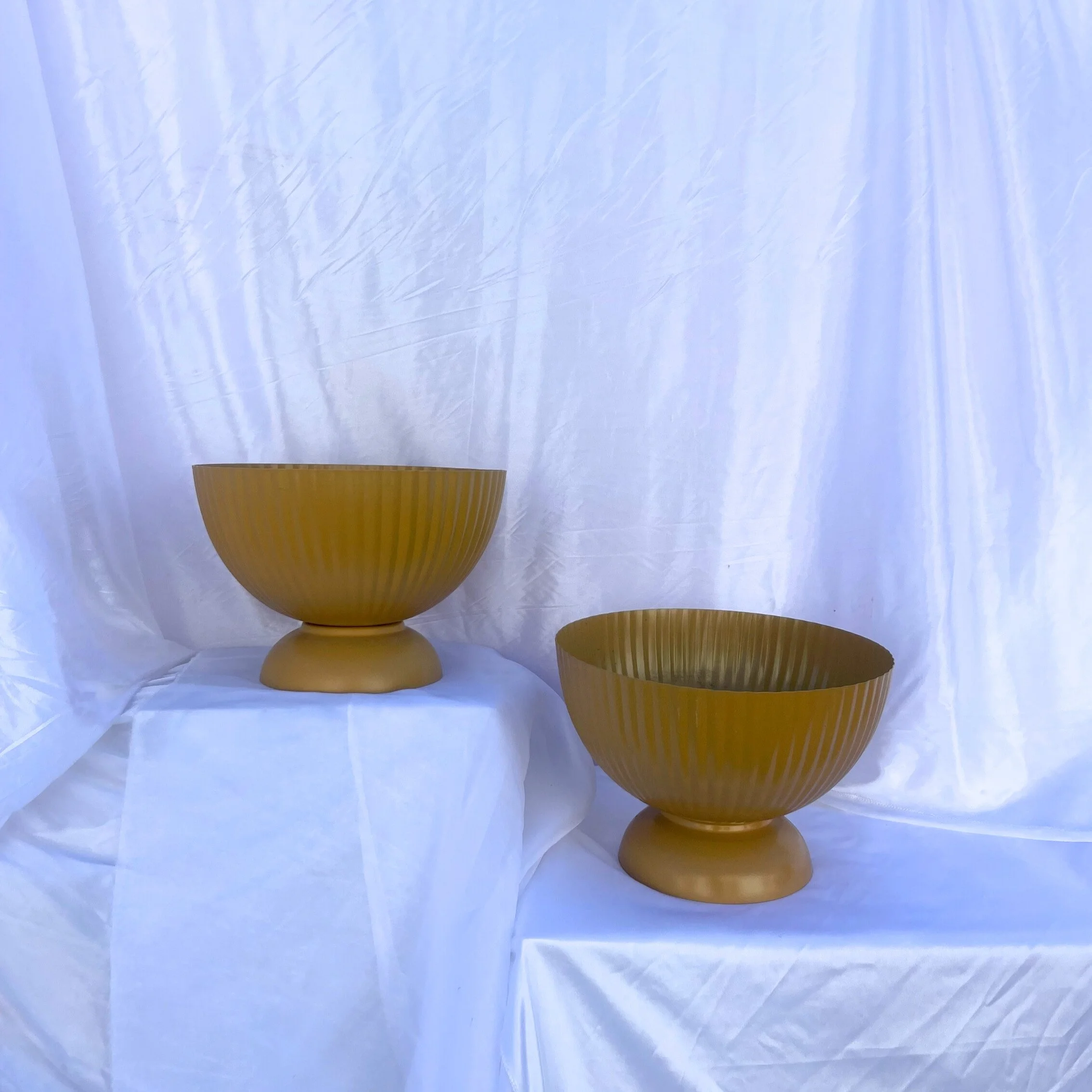 Large Ribbed Bowl - Mustard