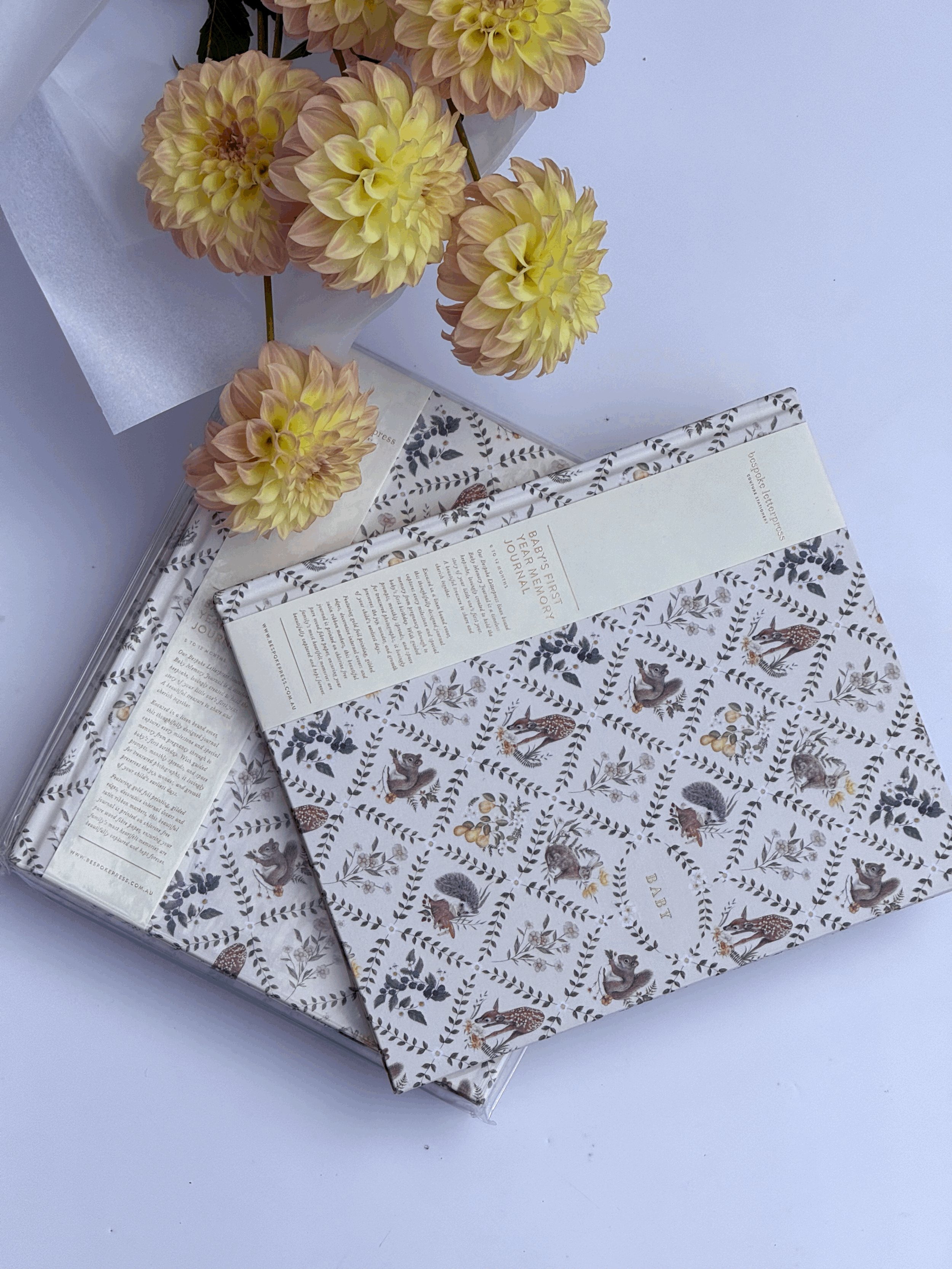 Bespoke Letterpress - Heirloom Baby Memory Journal