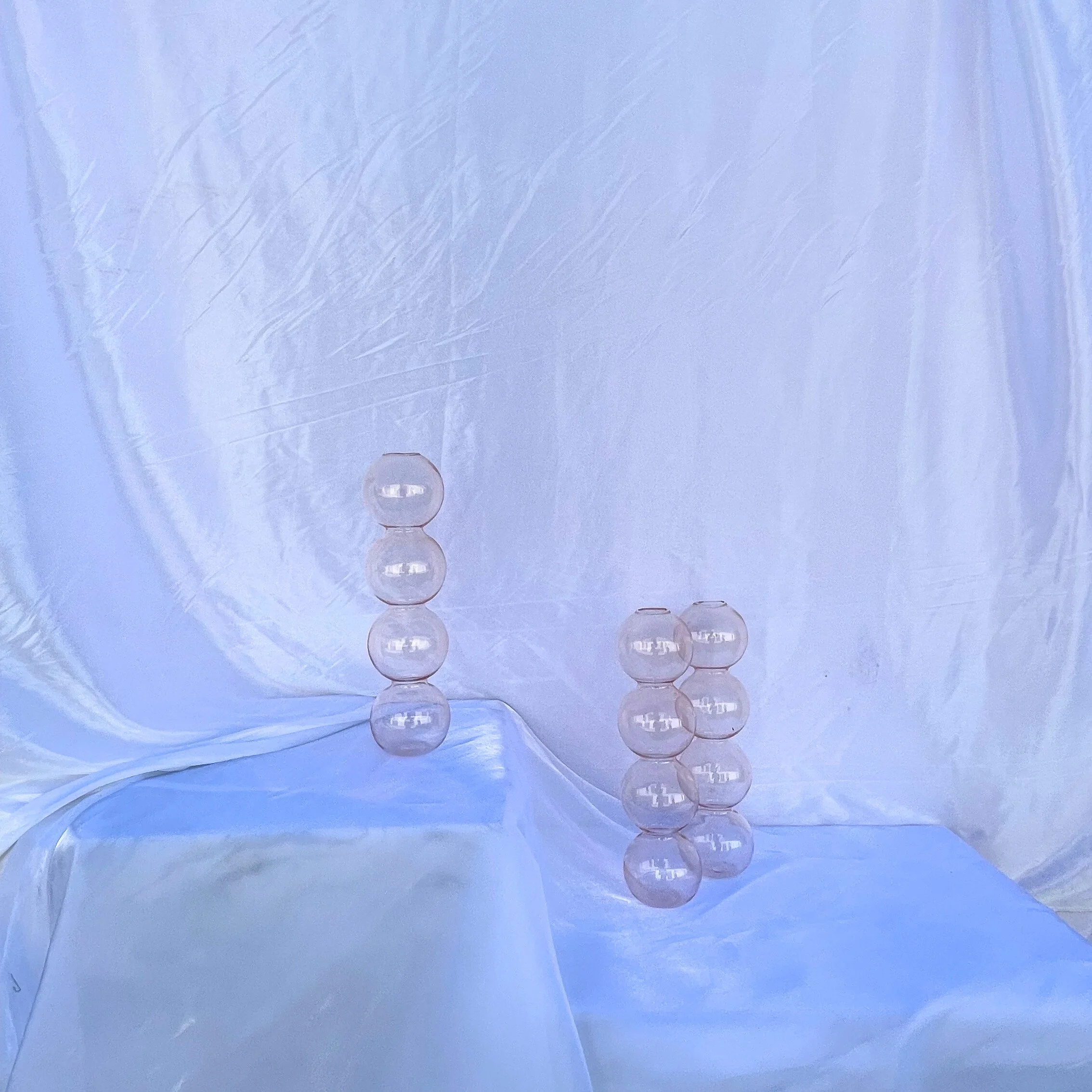 Pink Glass Bubble Glass