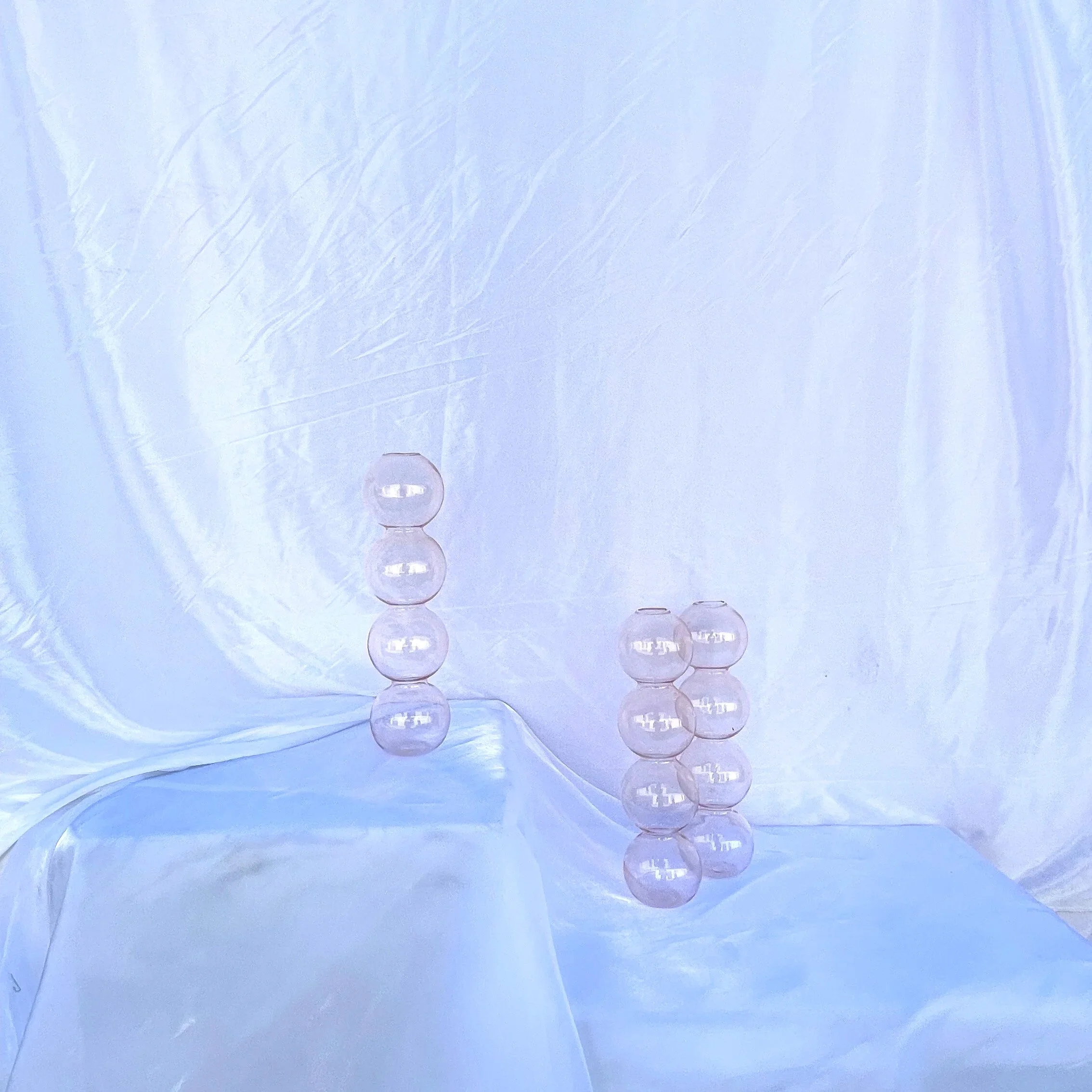 Pink Glass Bubble Glass