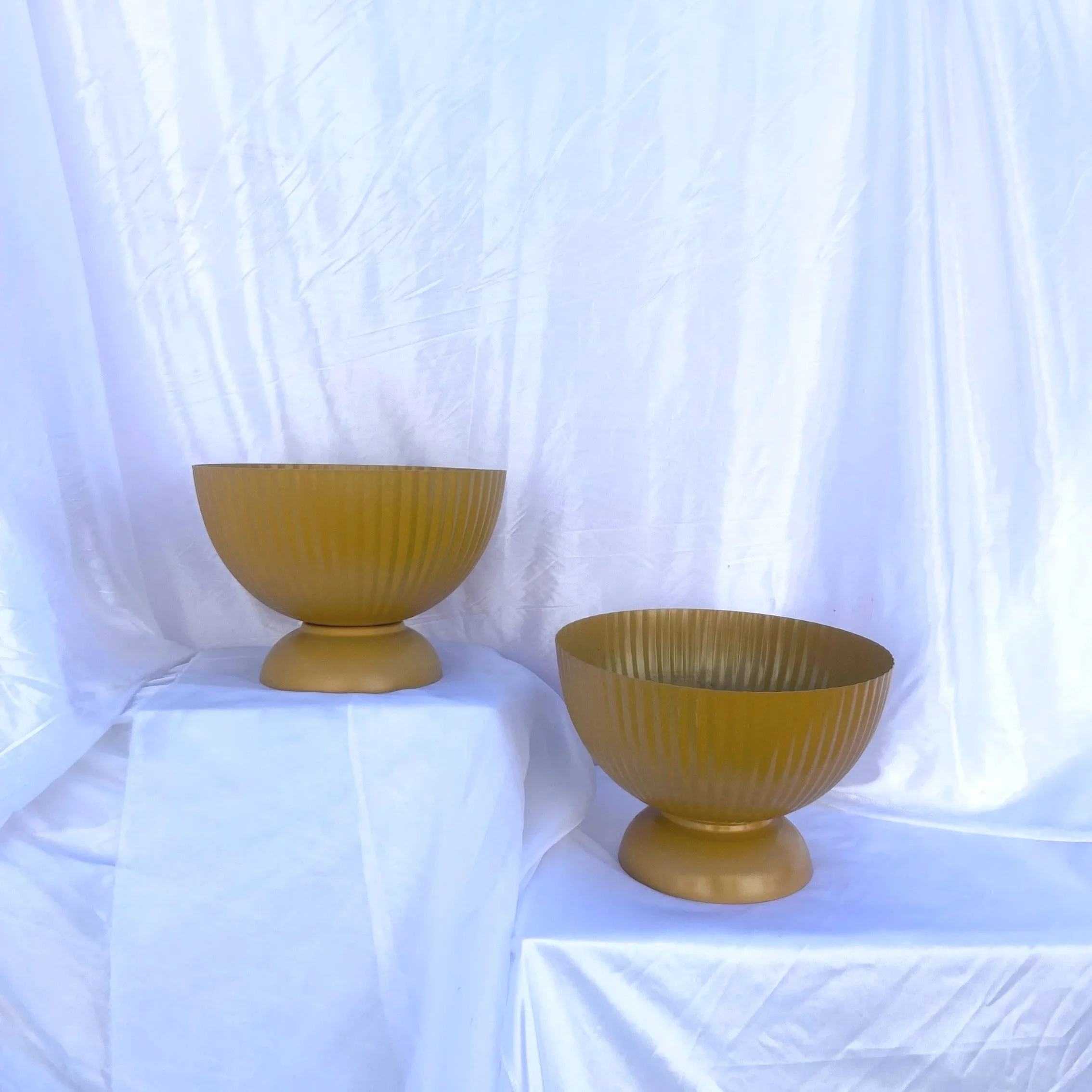 Large Ribbed Bowl - Mustard