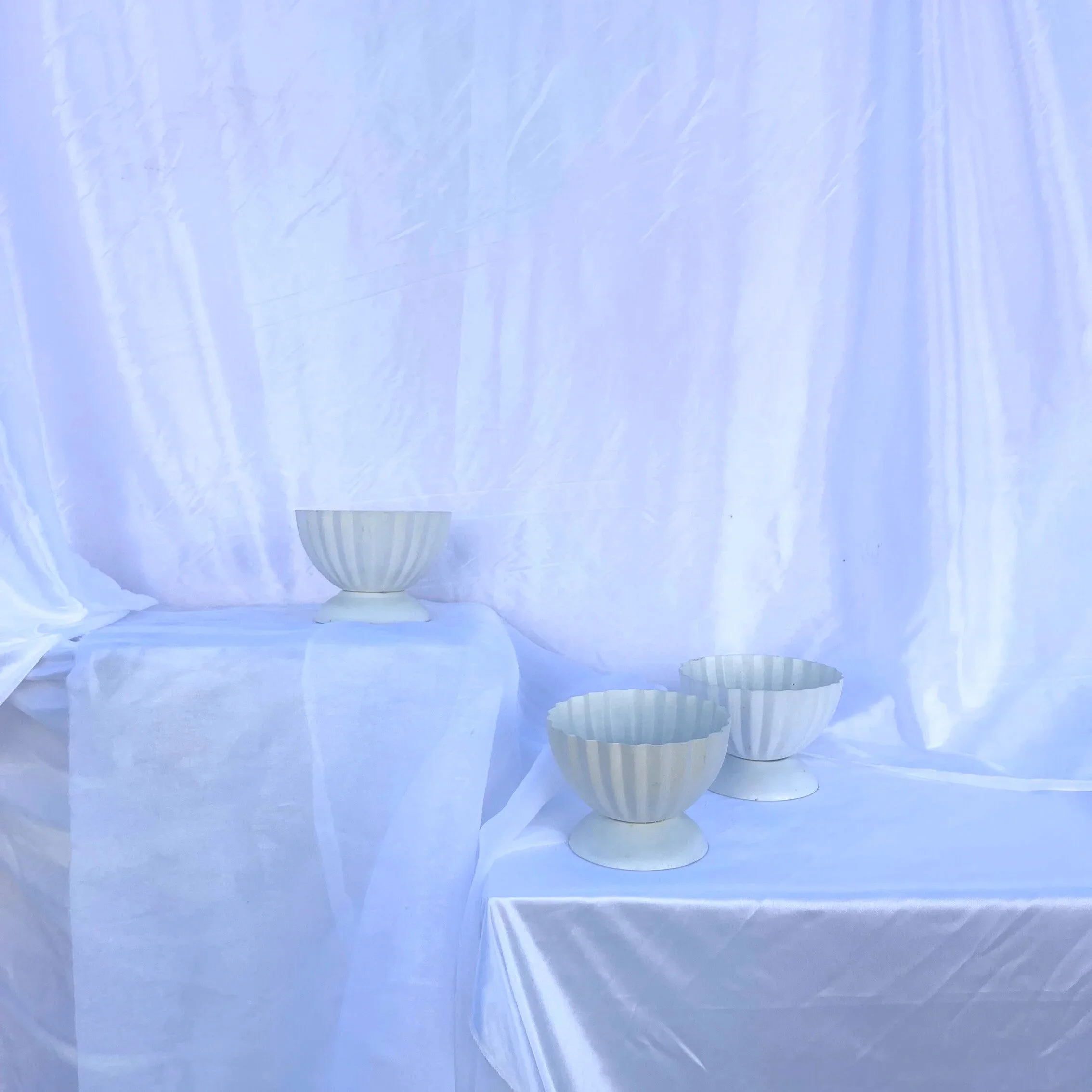 Small Ribbed Bowl - White