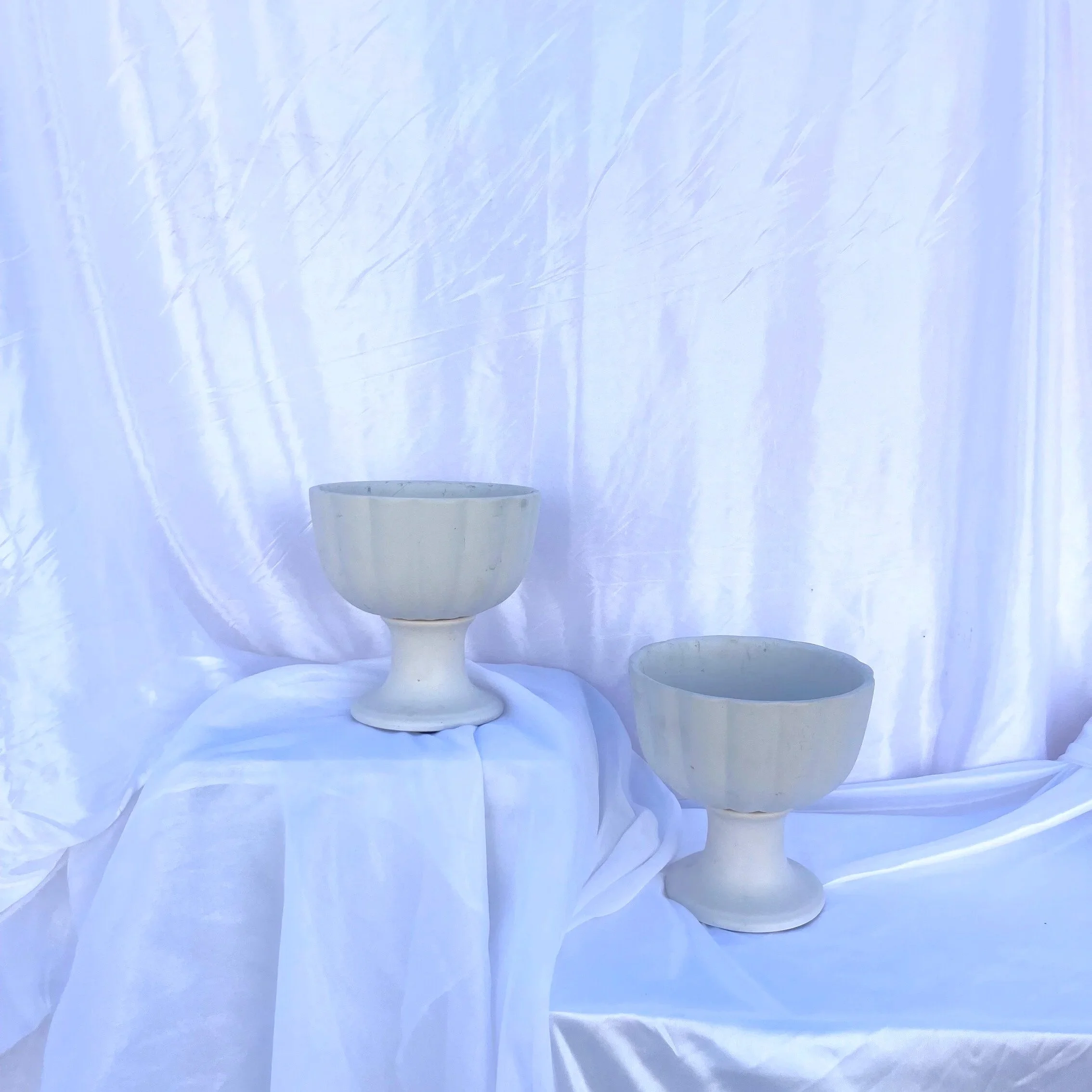 Large White Ceramic Vessel 