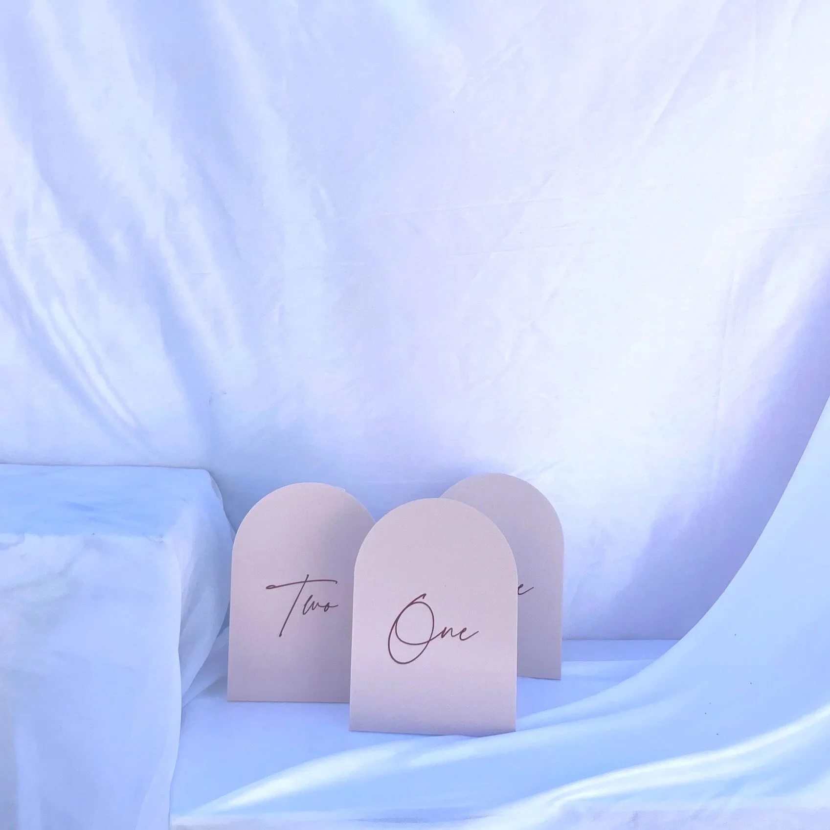 Table Numbers - Pink (1-3)