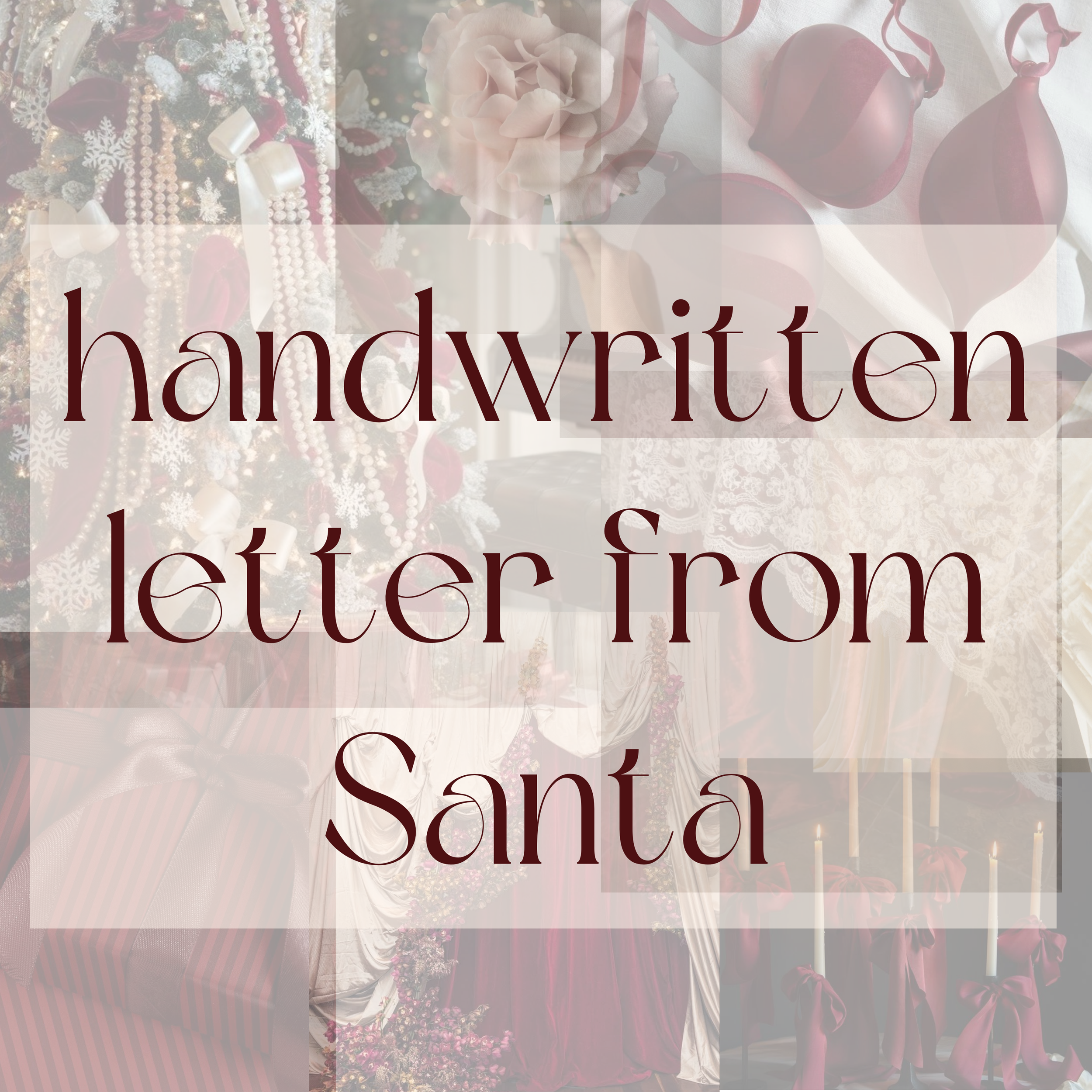 Handwritten Letter From Santa