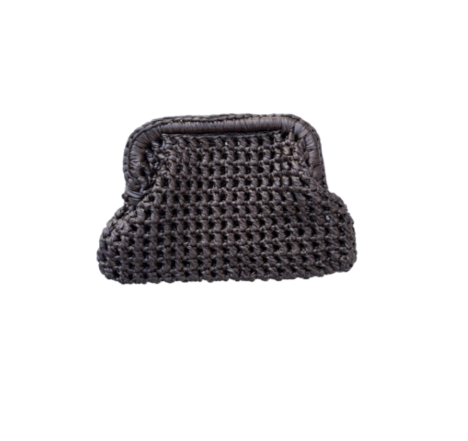 Dark Brown Crochet  - Handmade Bag