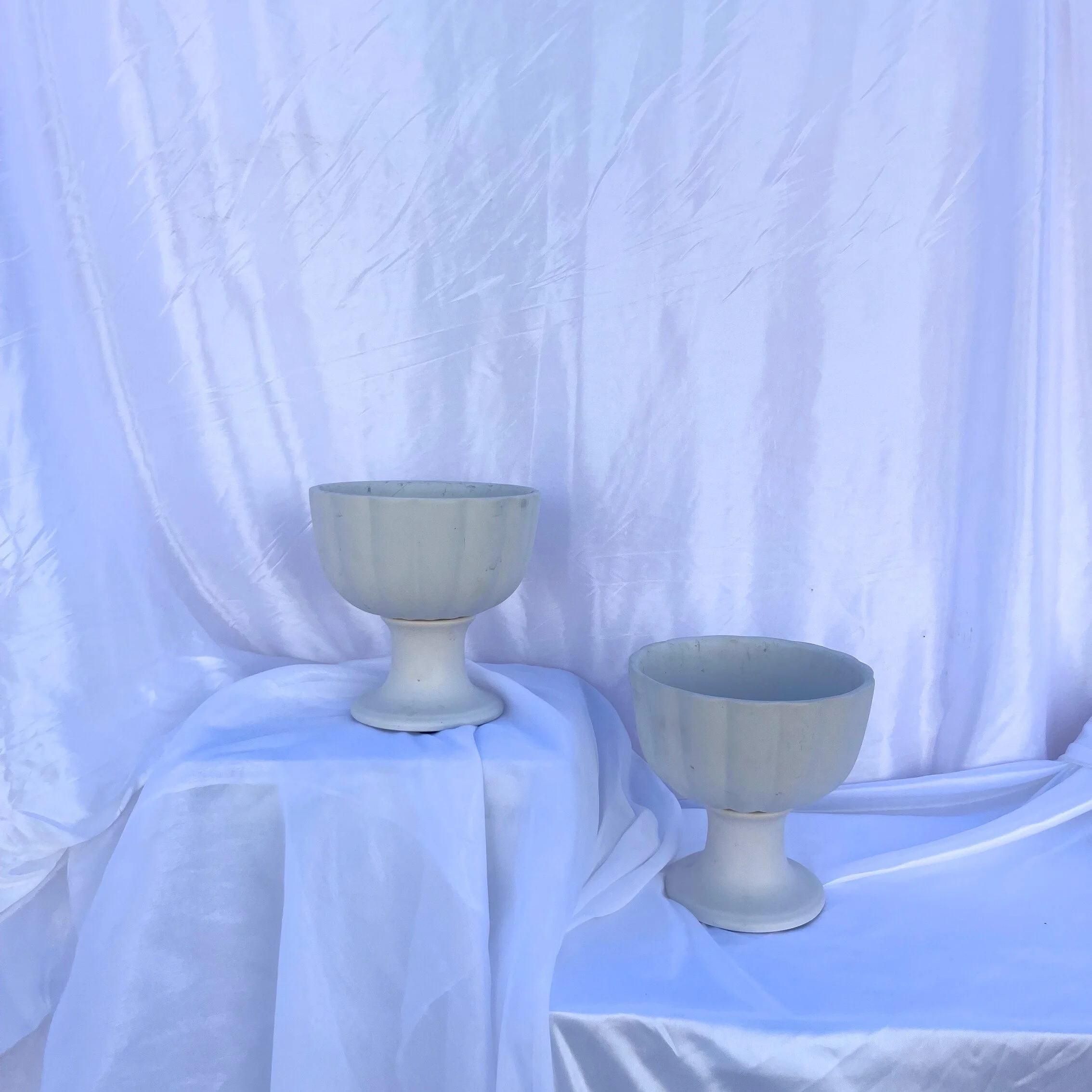 Large White Ceramic Vessel 