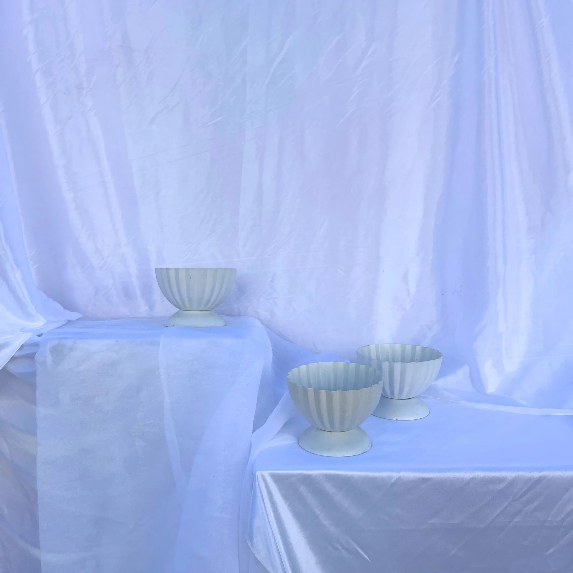 Small Ribbed Bowl - White