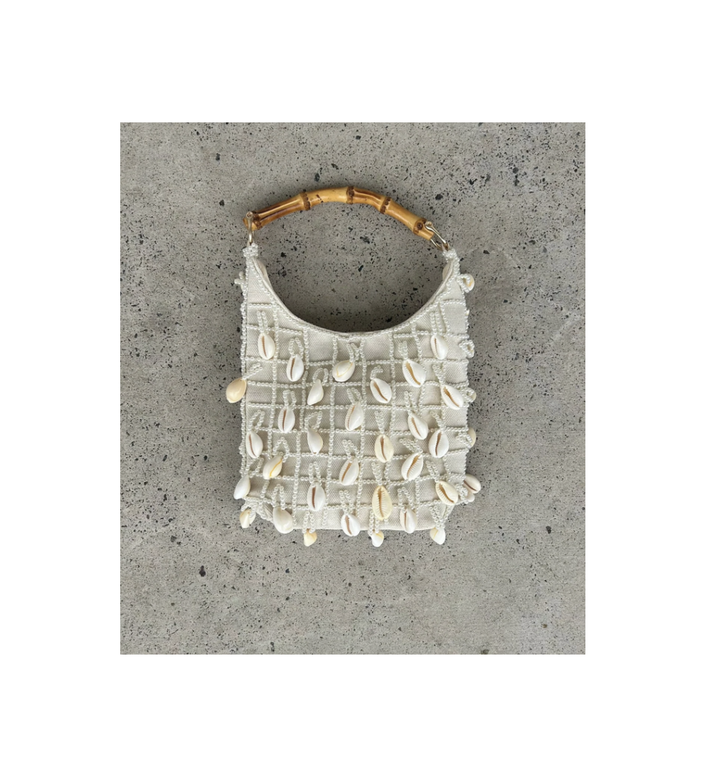 Cowrie & Pearl Embellished Bag