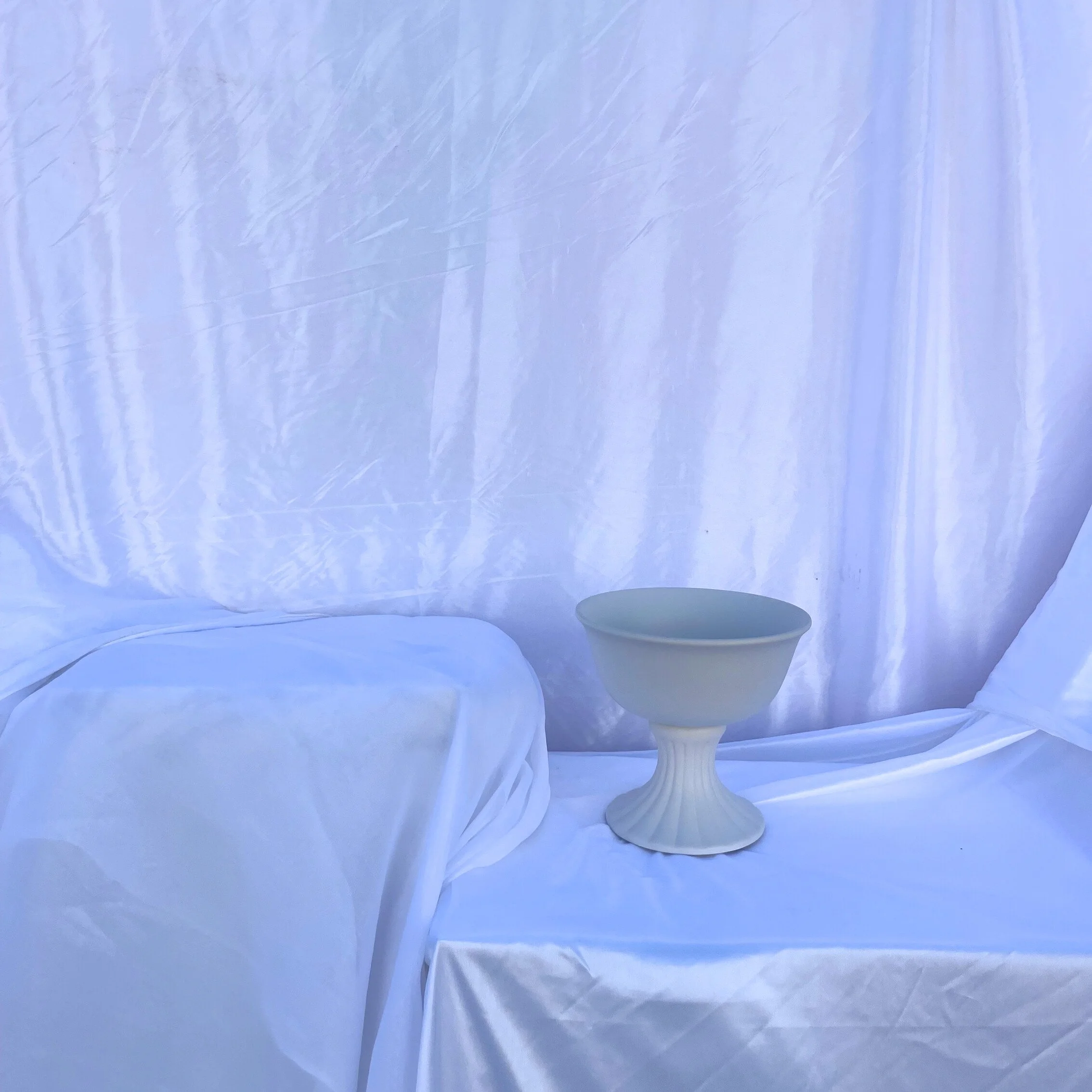 Small White Ceramic Vessel 