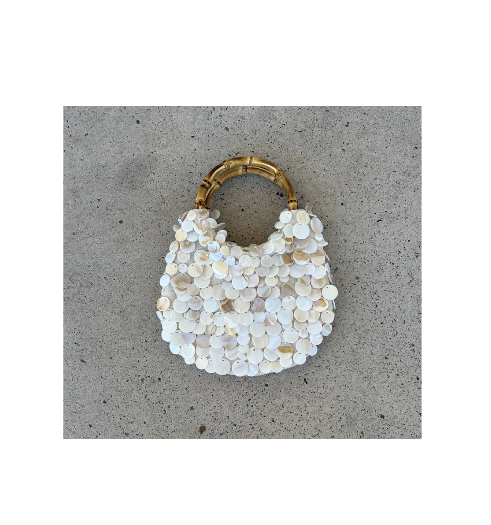 The Amalfi Pearl Bamboo Bag