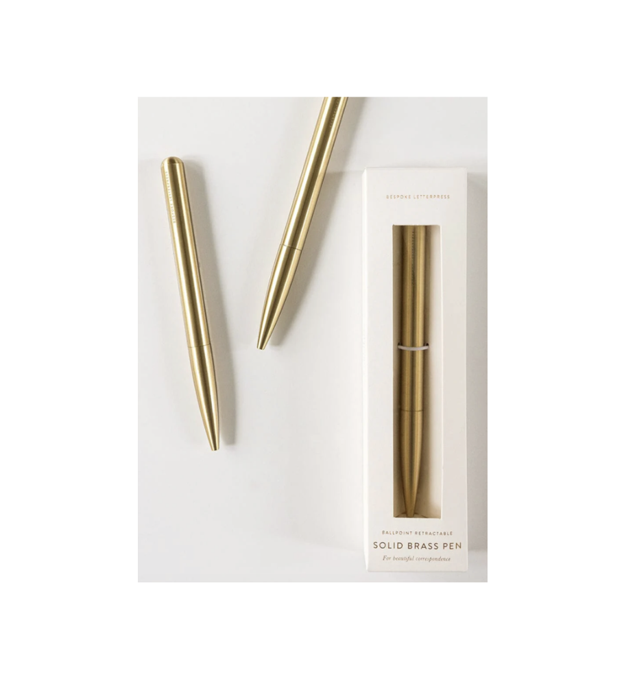 Solid Brass Ballpoint Twist Pen
