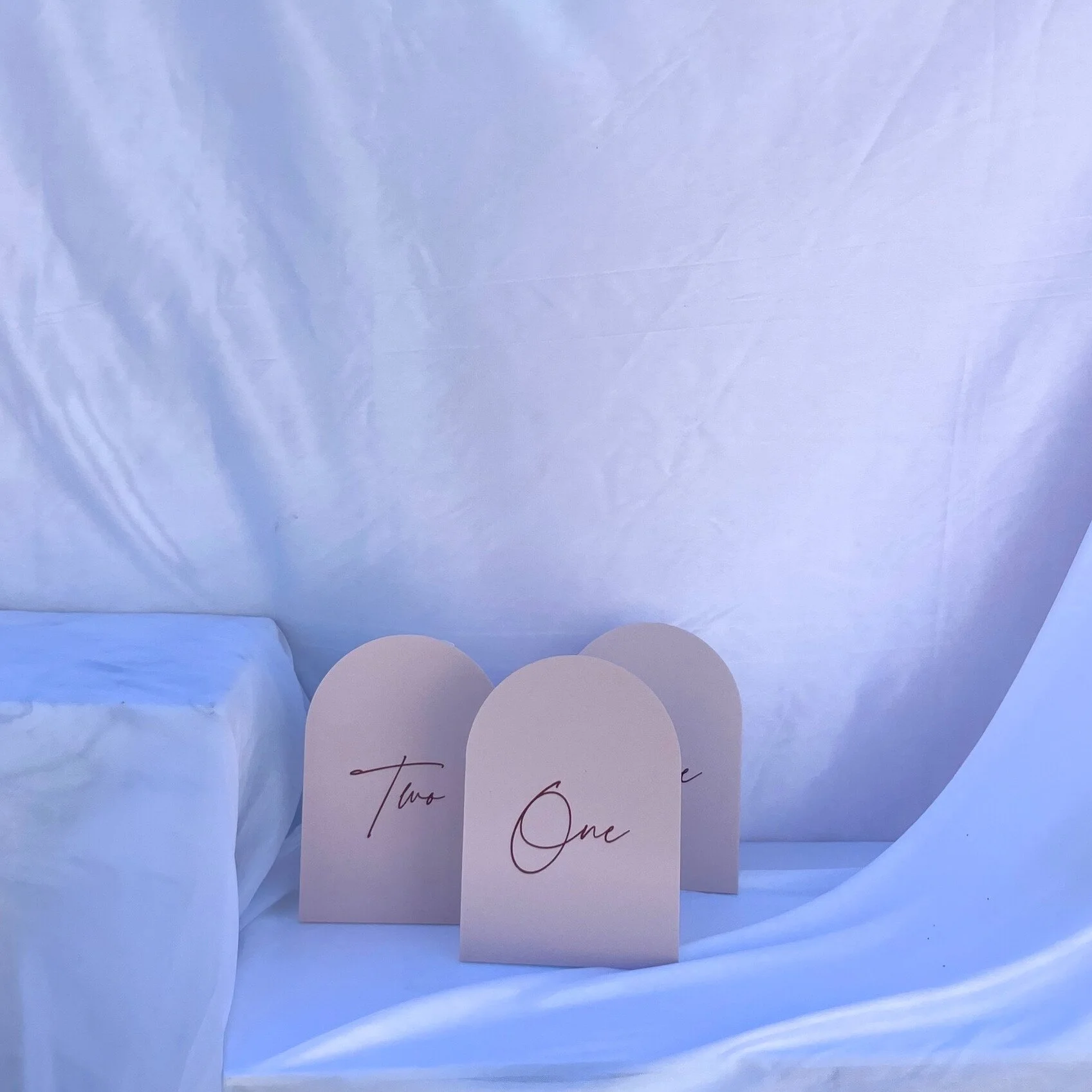 Table Numbers - Pink (1-3)