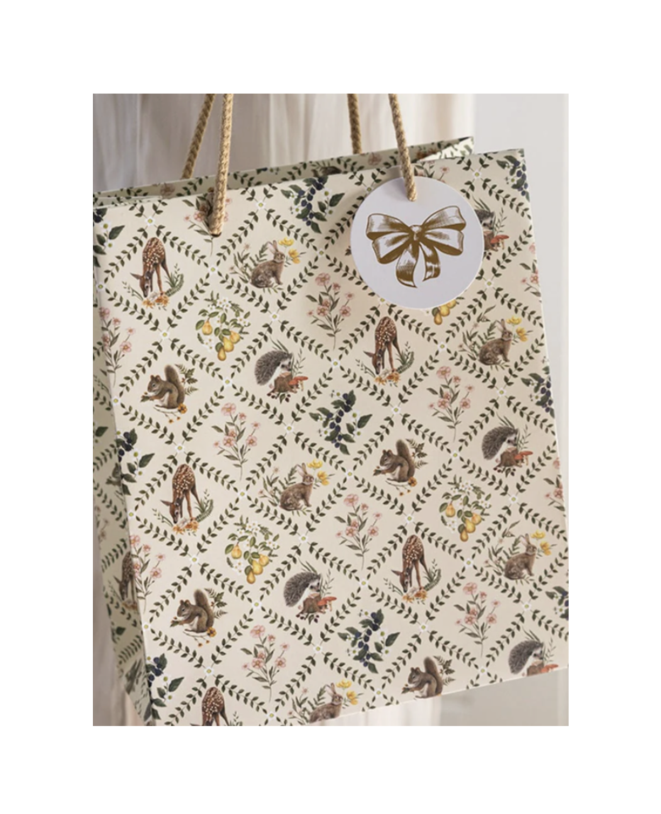 Medium Gift Bag - Wildflower Trellis