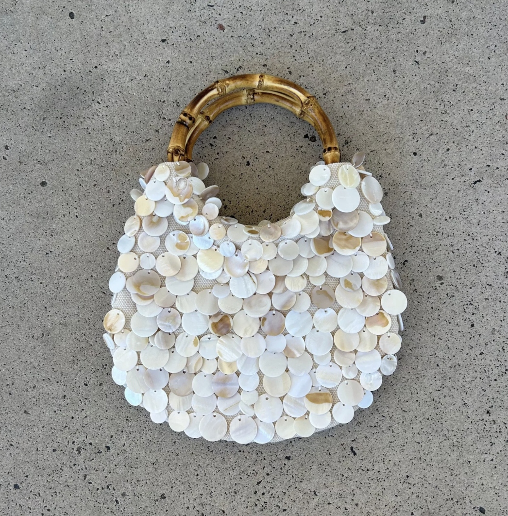 The Amalfi Pearl Bamboo Bag