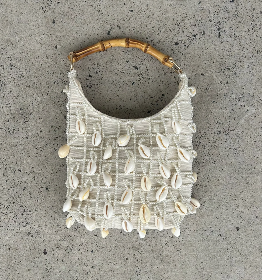 Cowrie & Pearl Embellished Bag