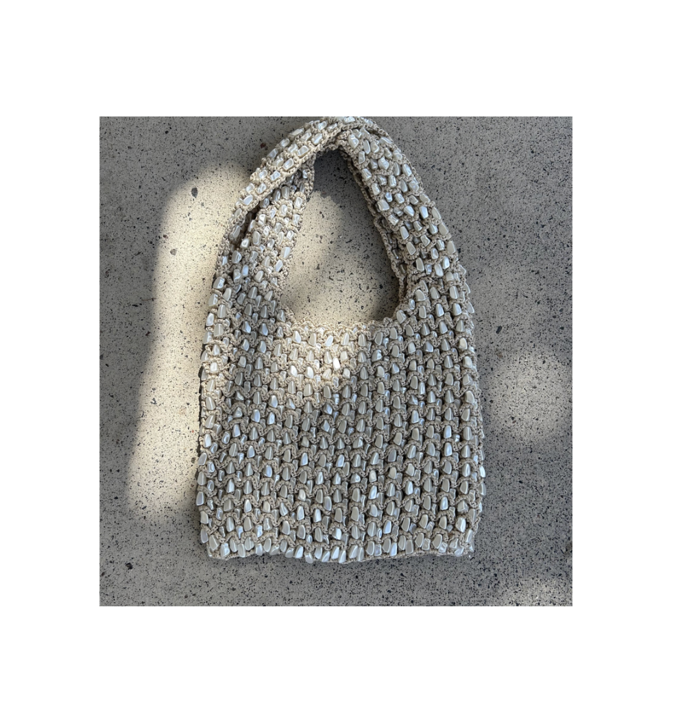 Sirena Pearl Beaded Bag